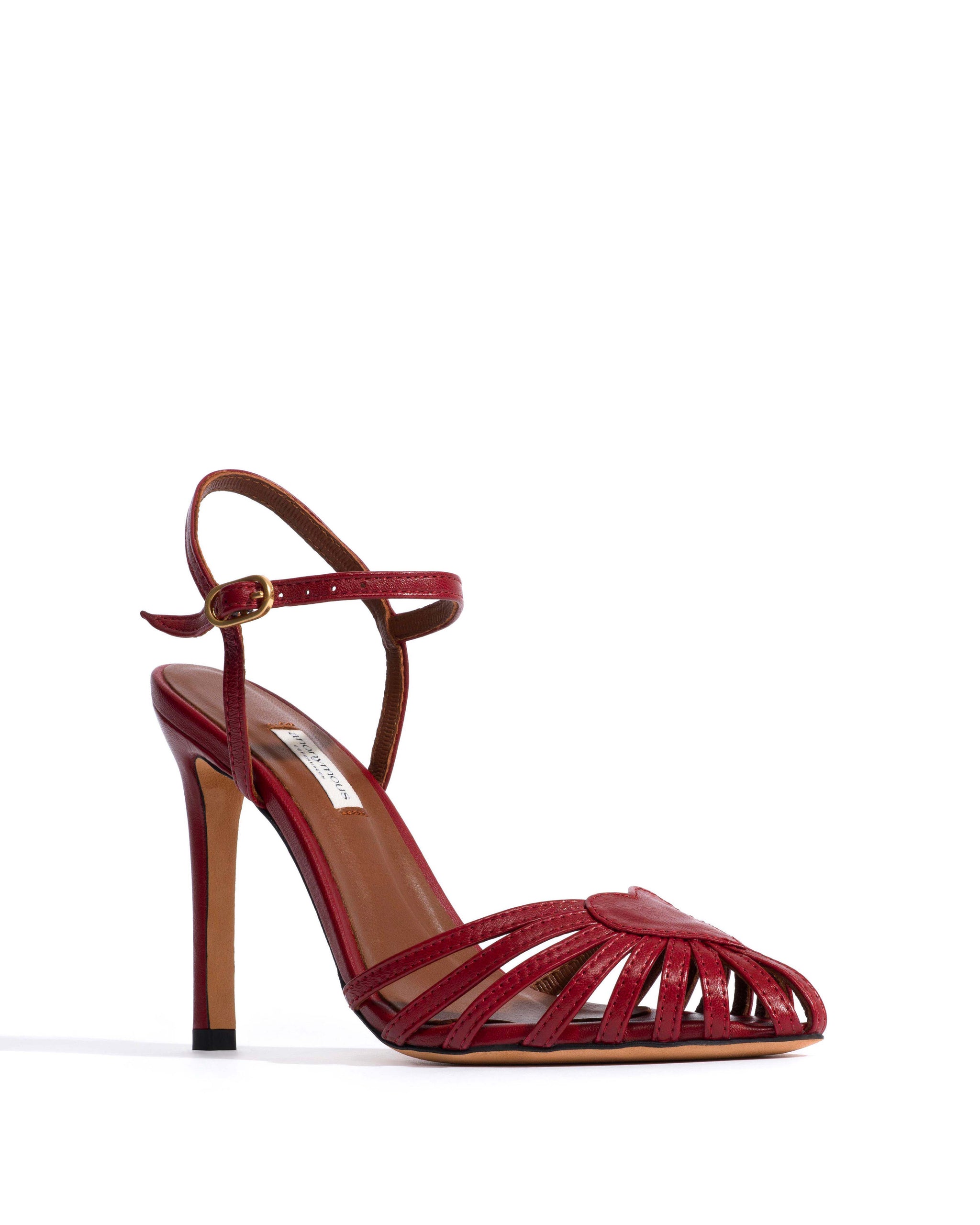 Keesha 100 Shiny lamb Pomegranate - Anonymous Copenhagen Heels