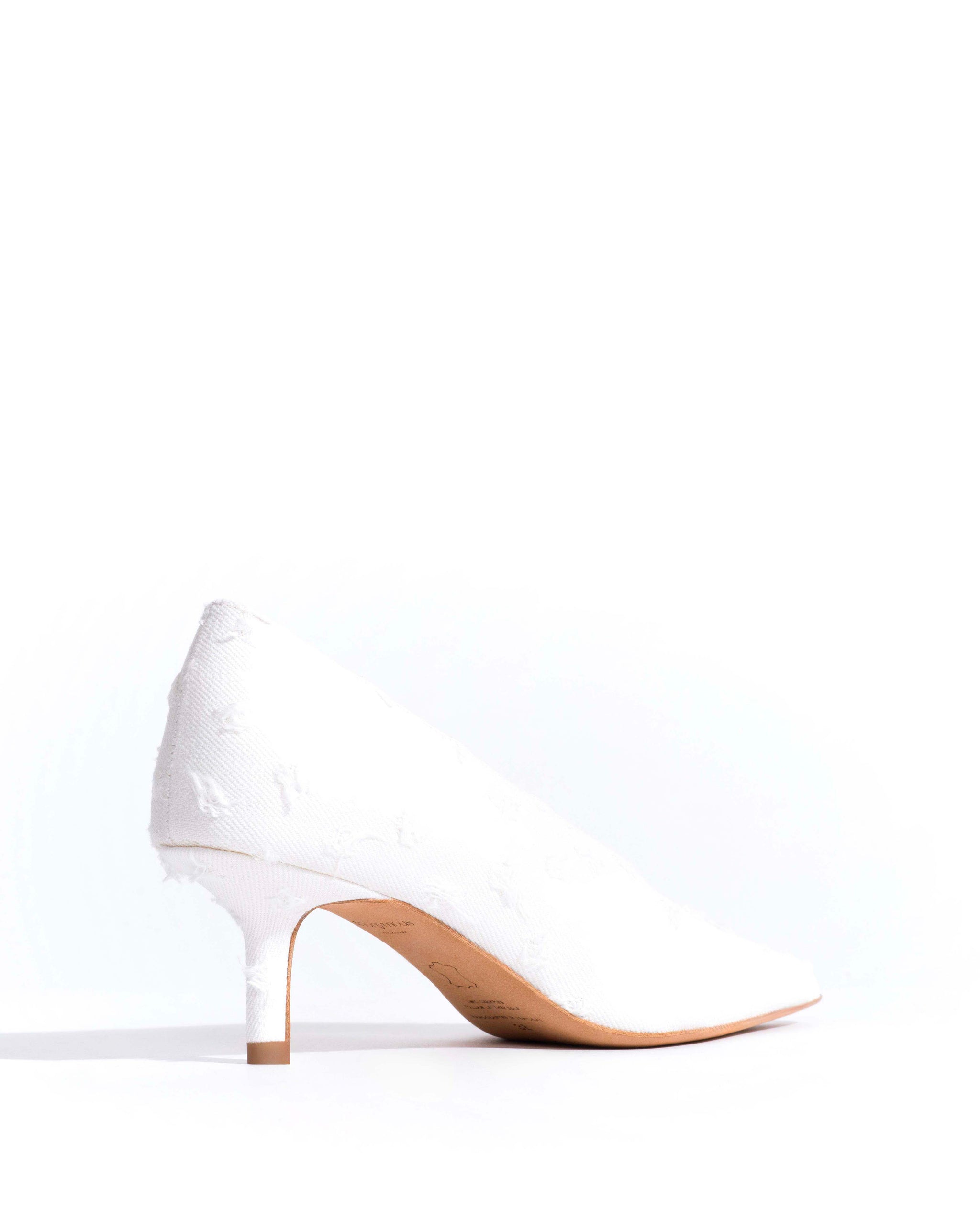 Phia 55 pin Denim Distressed washed white