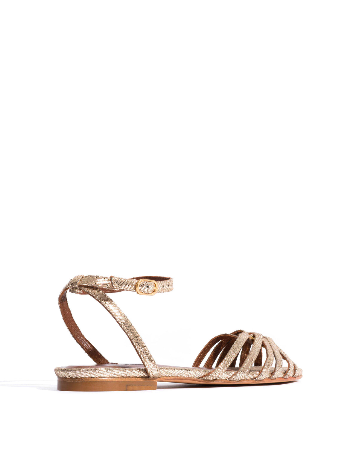 Lopes 10 Lizard metallic goat Vintage champagne