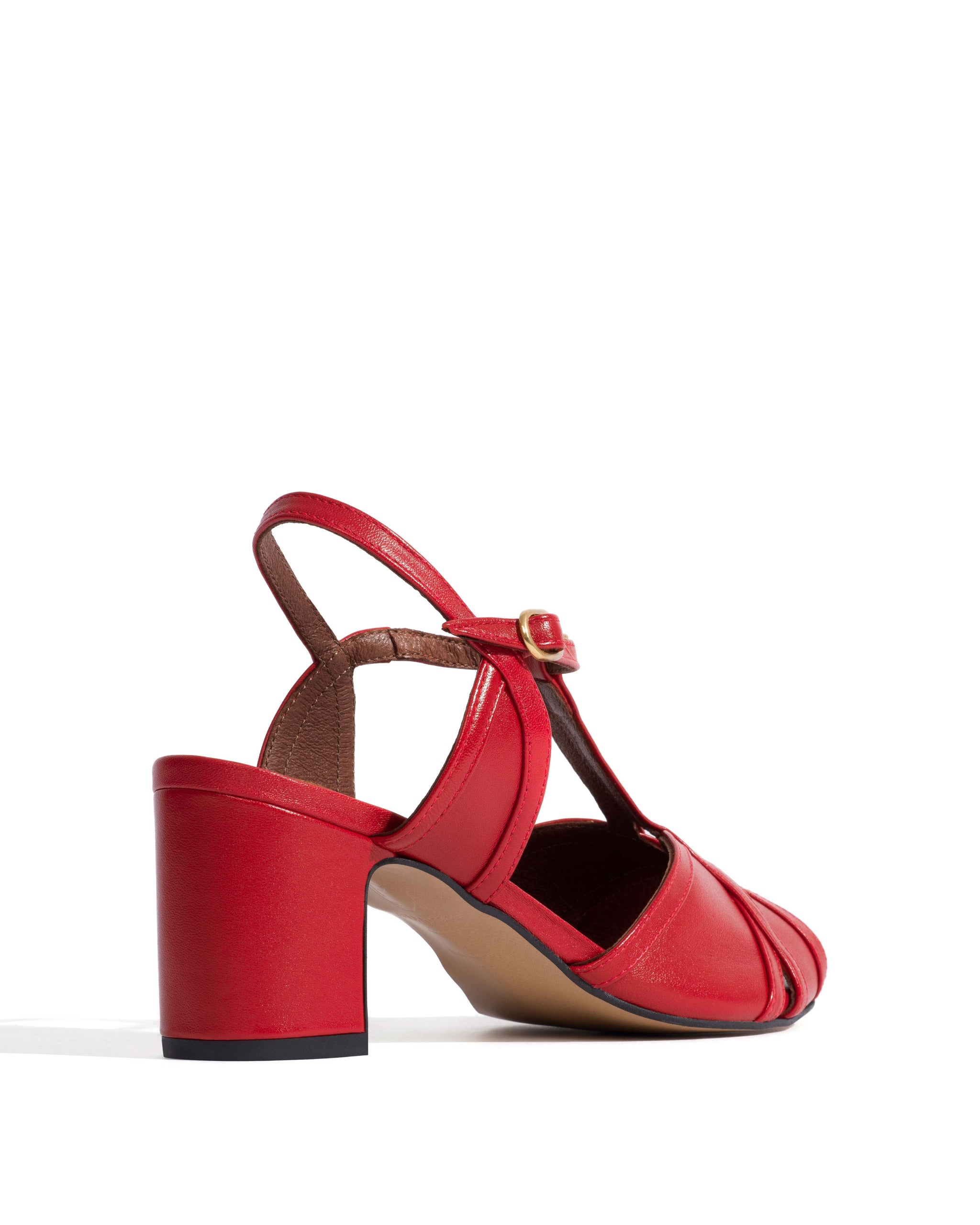 Therese 55 Shiny lamb Ruby red