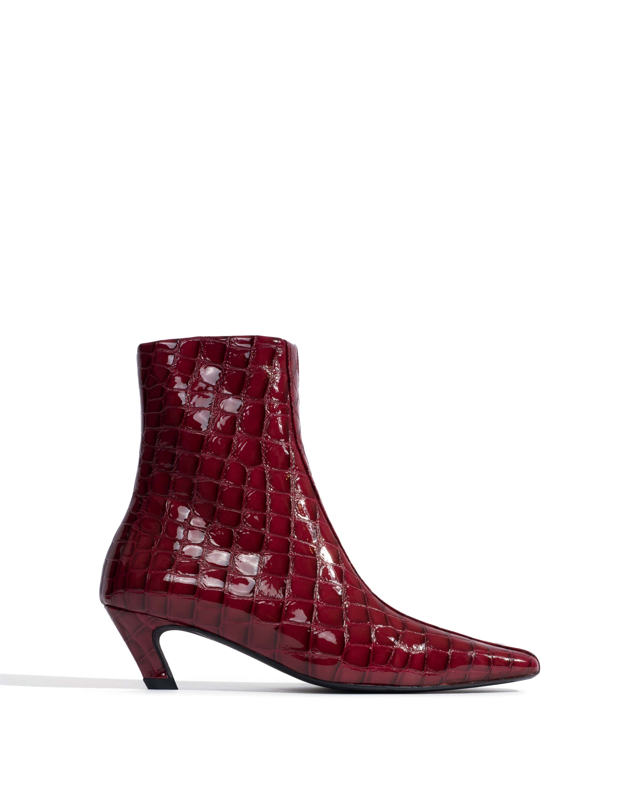 Leyla Polished croco calf Pomegranate