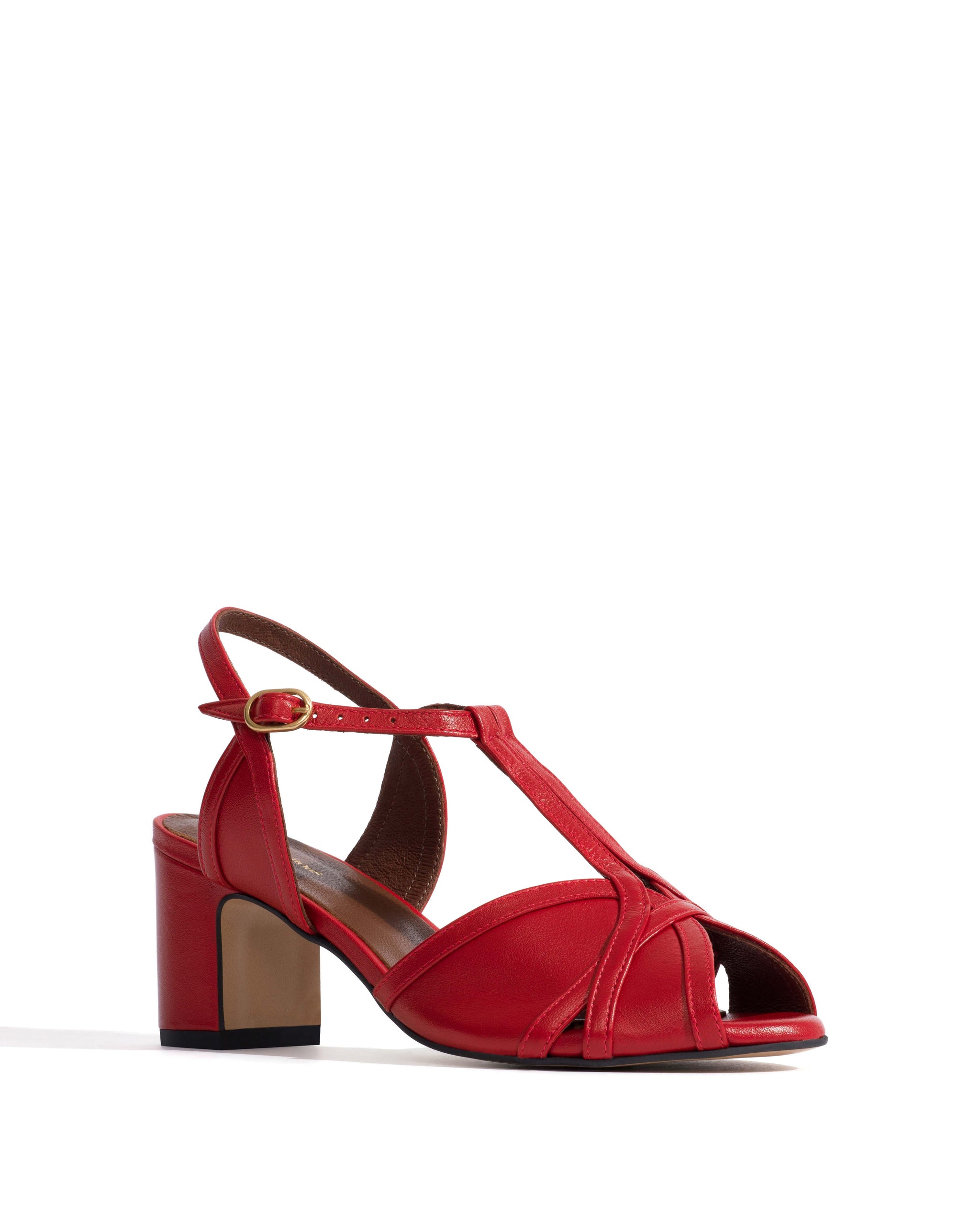Therese 55 Shiny lamb Ruby red