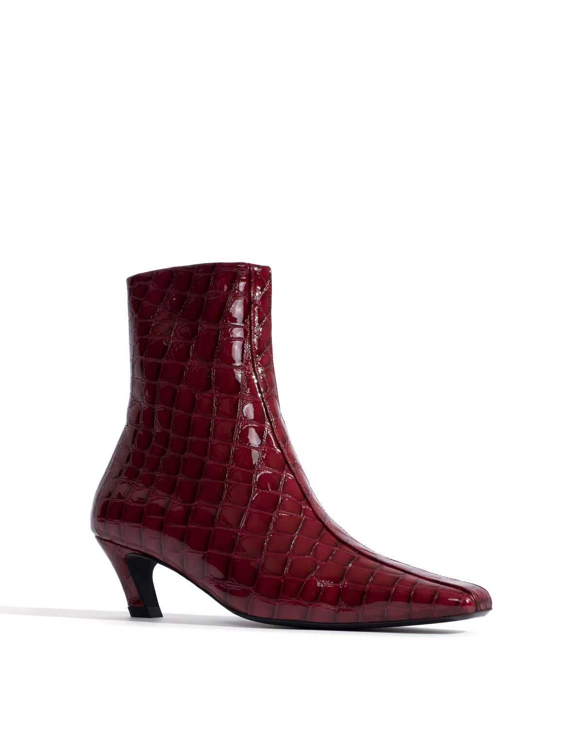 Leyla Polished croco calf Pomegranate