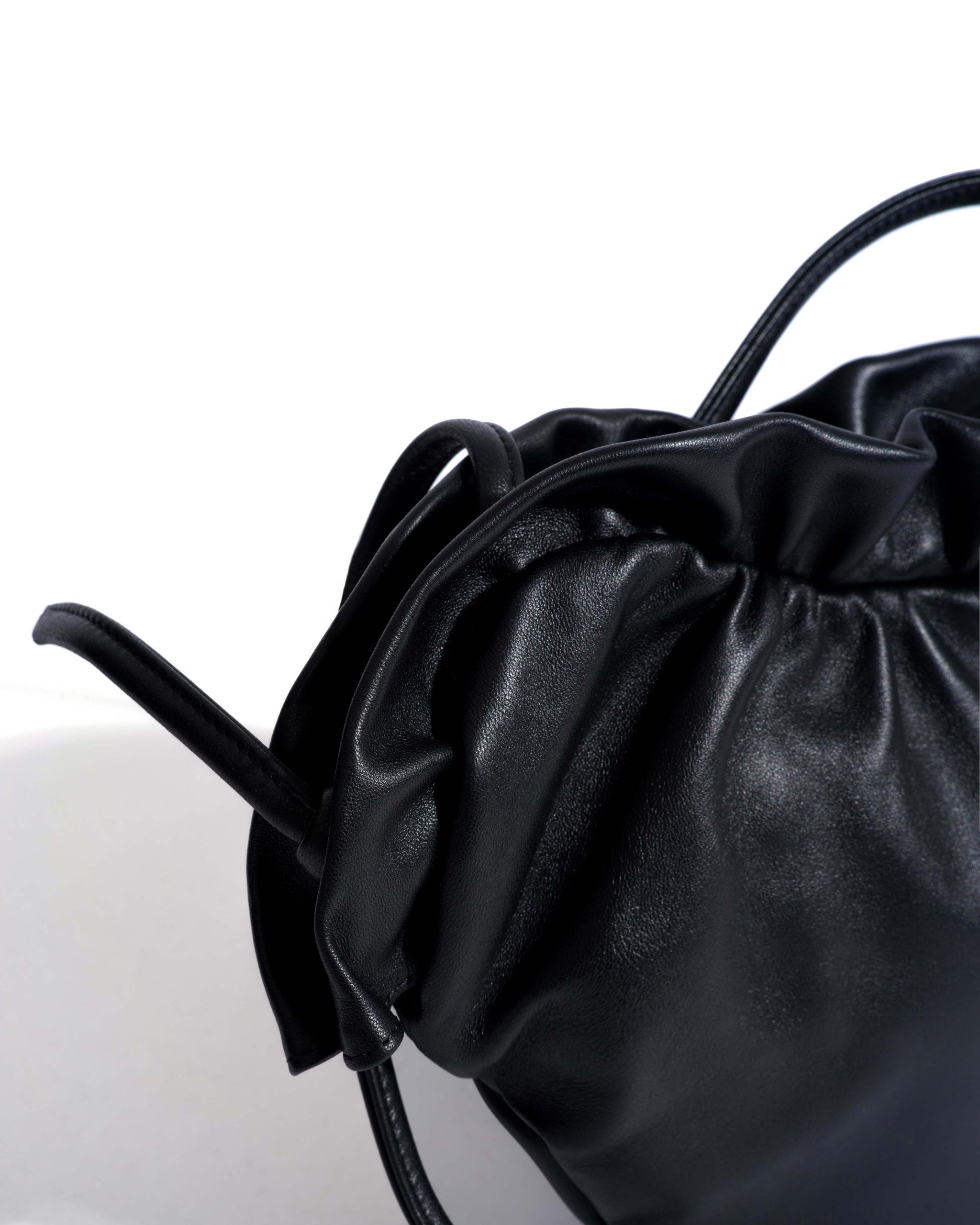 Zally classic heart bag Shiny lamb Black