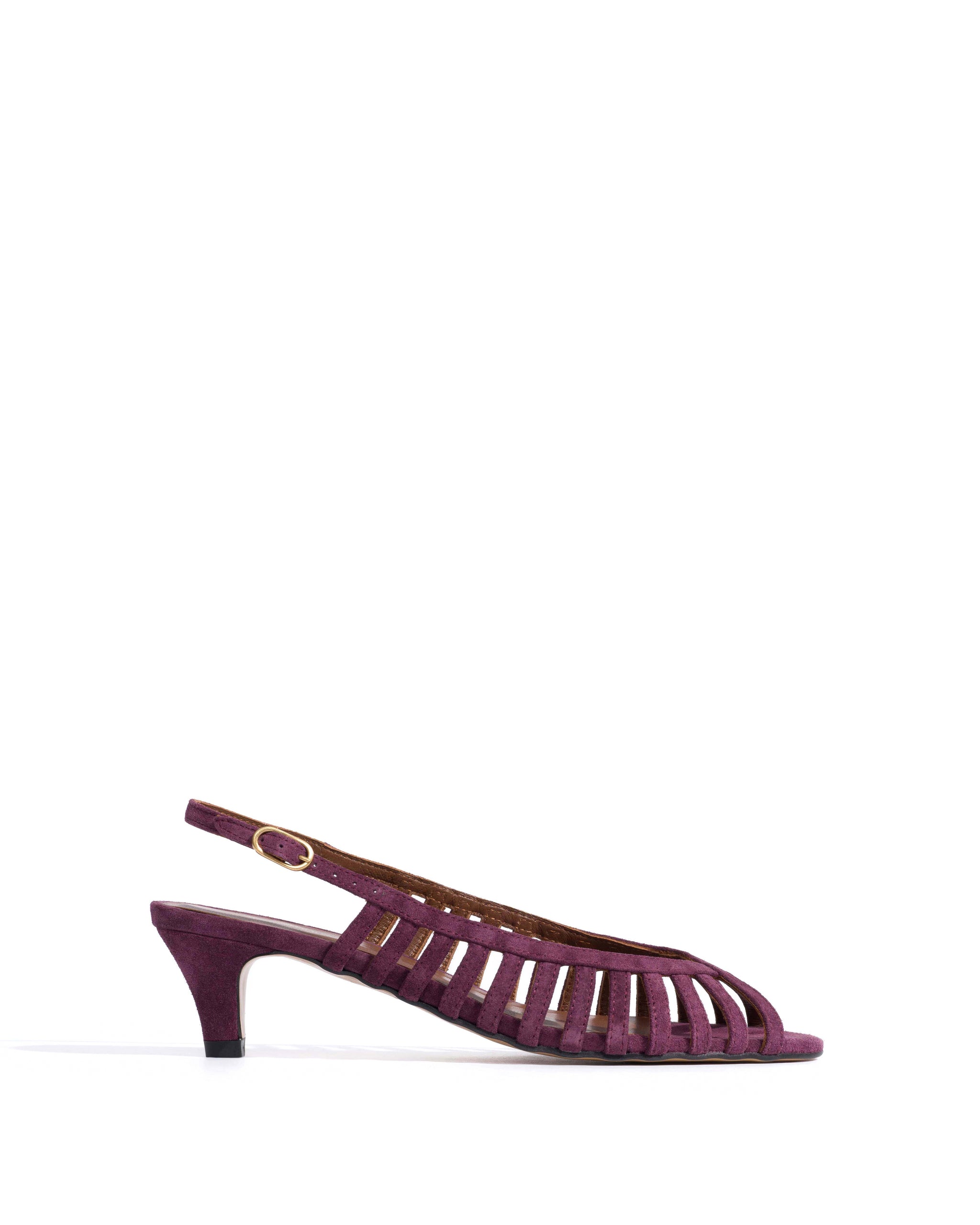 Carminho 40 stiletto Calf suede Fig purple - Anonymous Copenhagen Heels