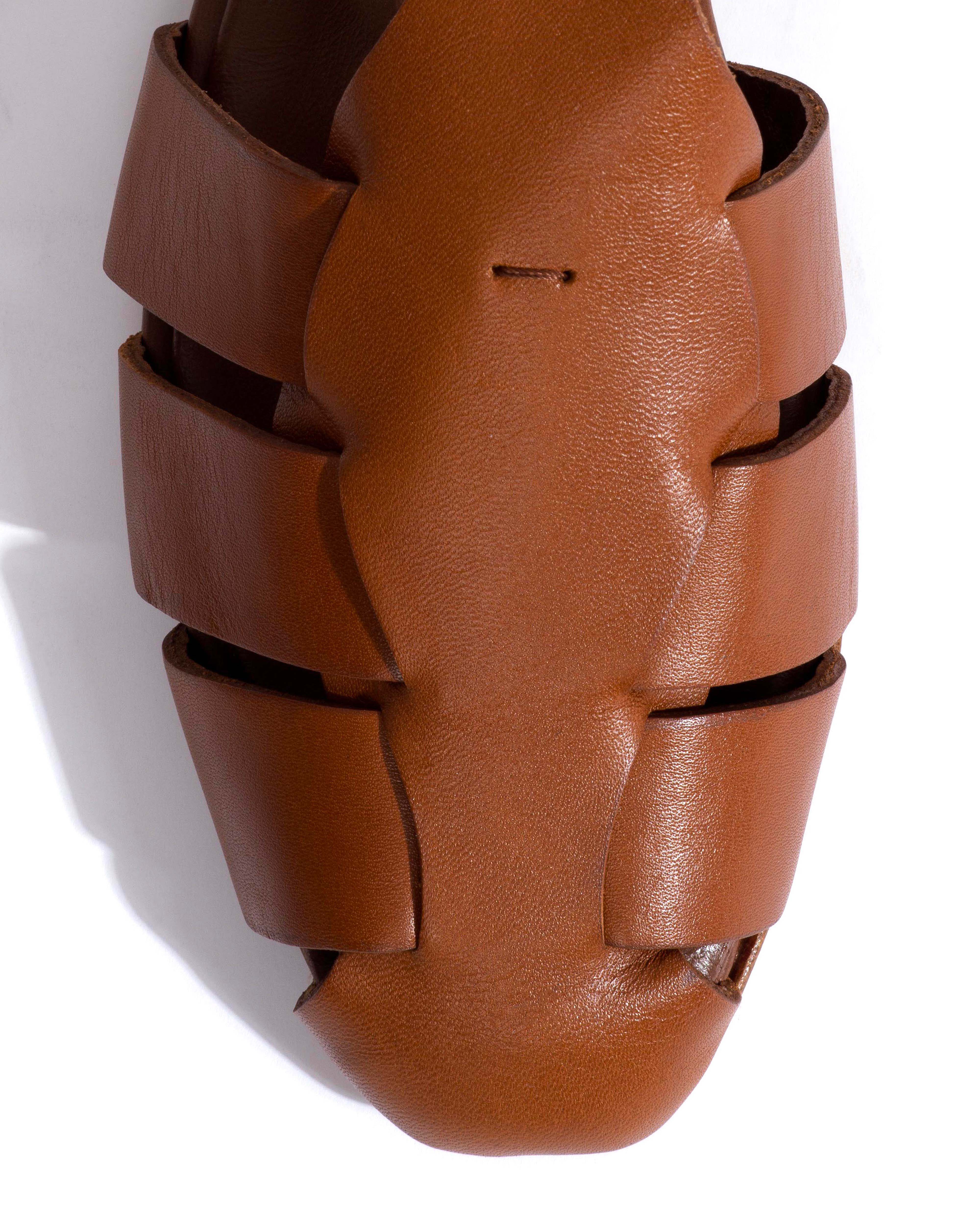 Lain flats Vegetal soft calf Cinnamon