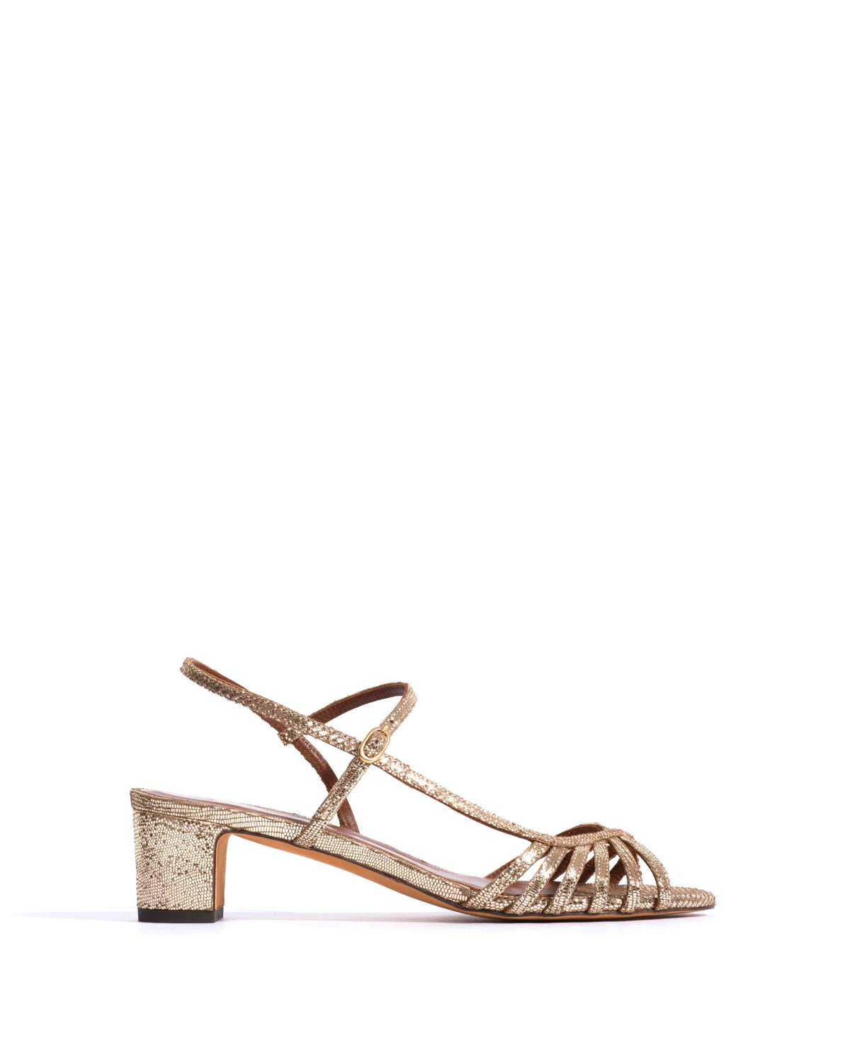 Carlota 40 Lizard metallic goat Vintage champagne