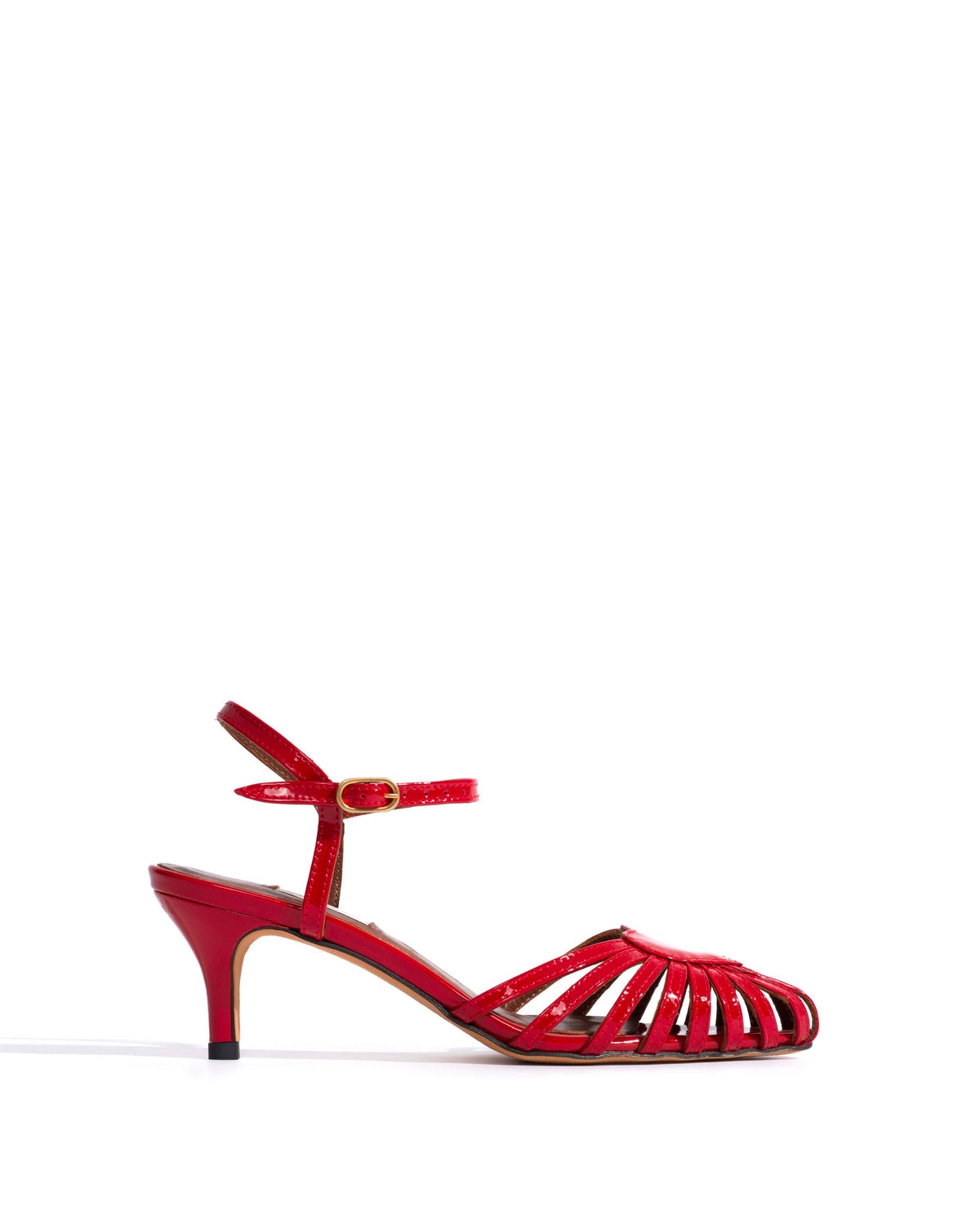 Keesha 55 Polished soft calf Ruby red