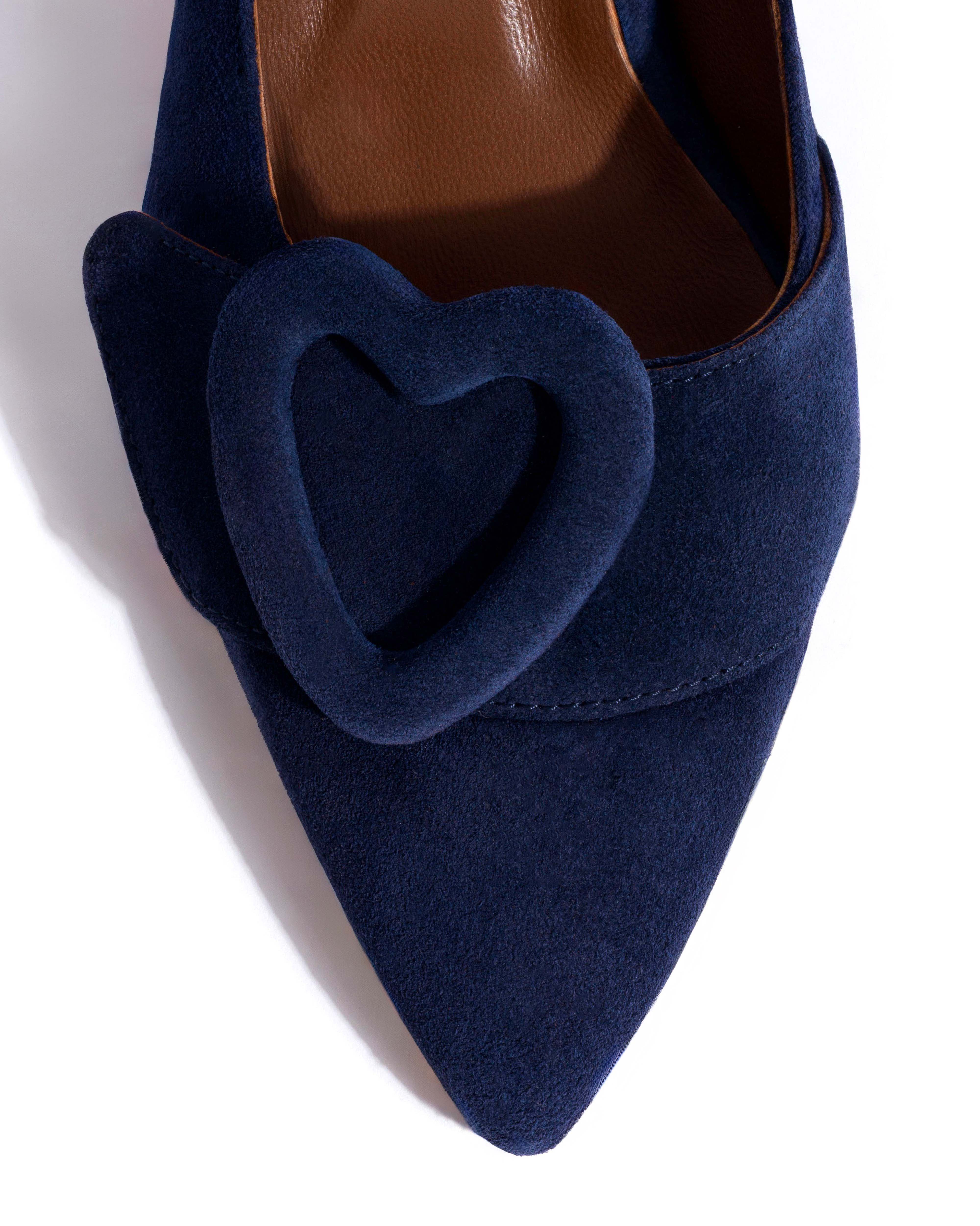 Shila 50 kitten Calf suede Ink blue