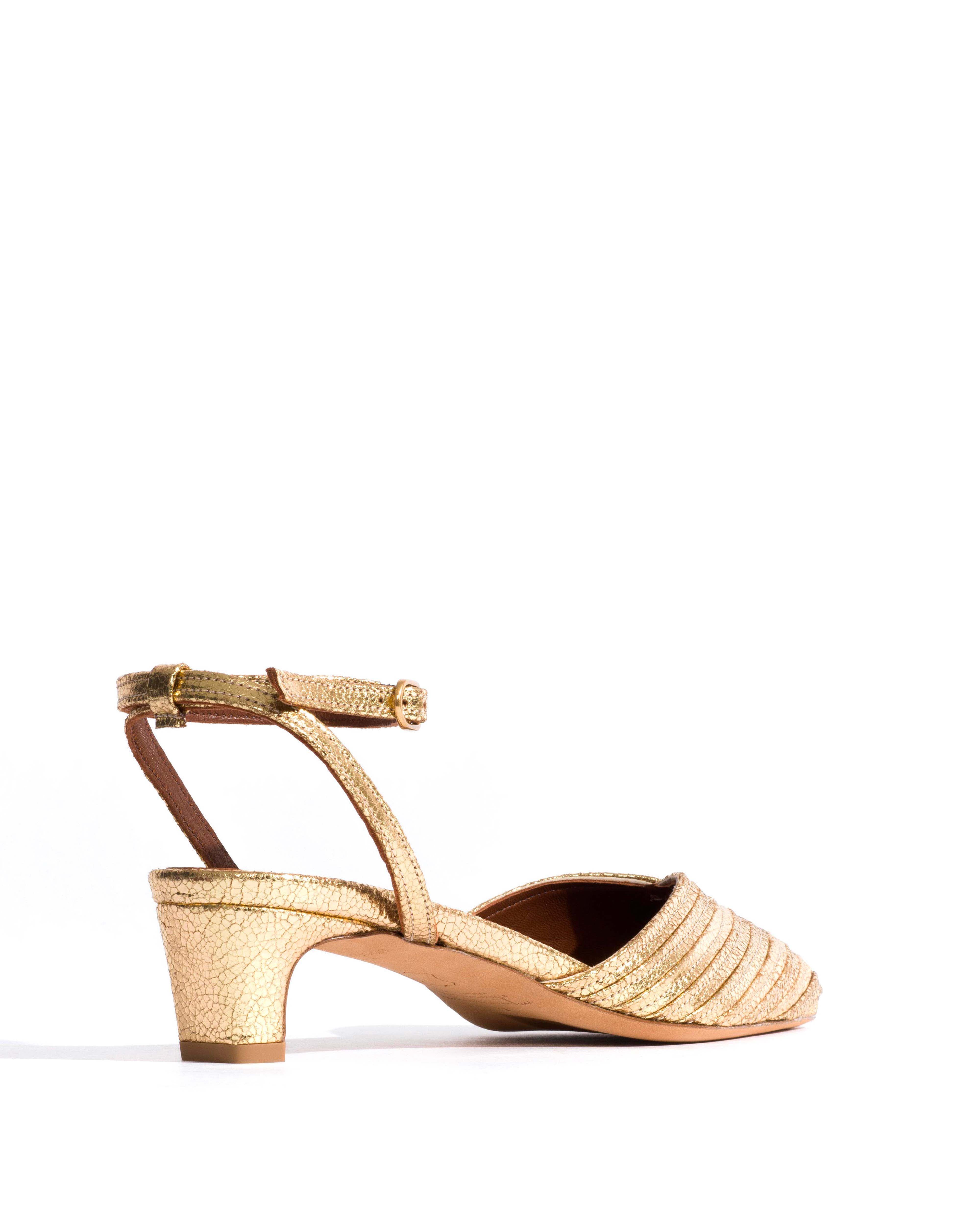 Givia 40 Crackled metallic goat Gold