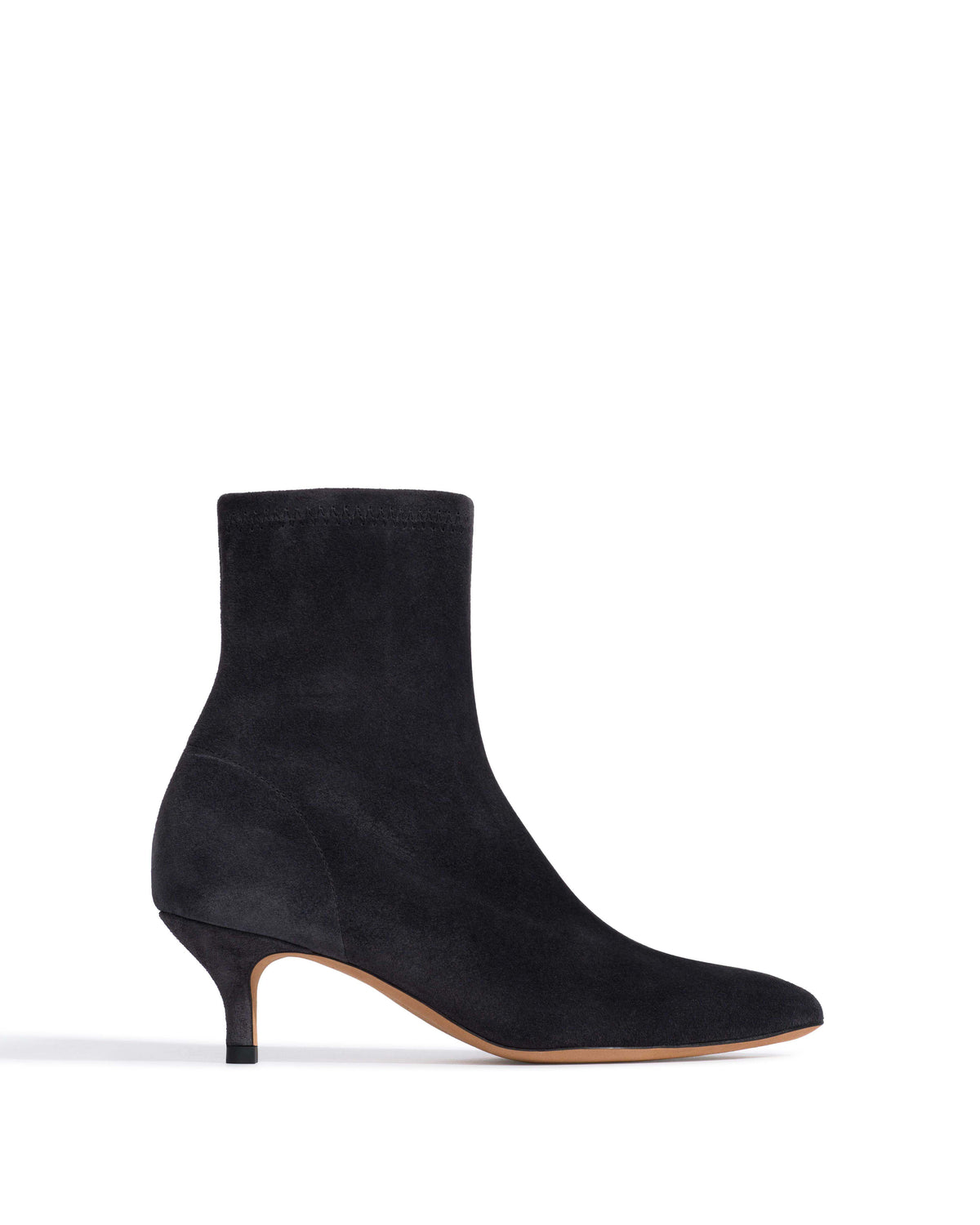 Hanny 50 kitten Calf suede Off black