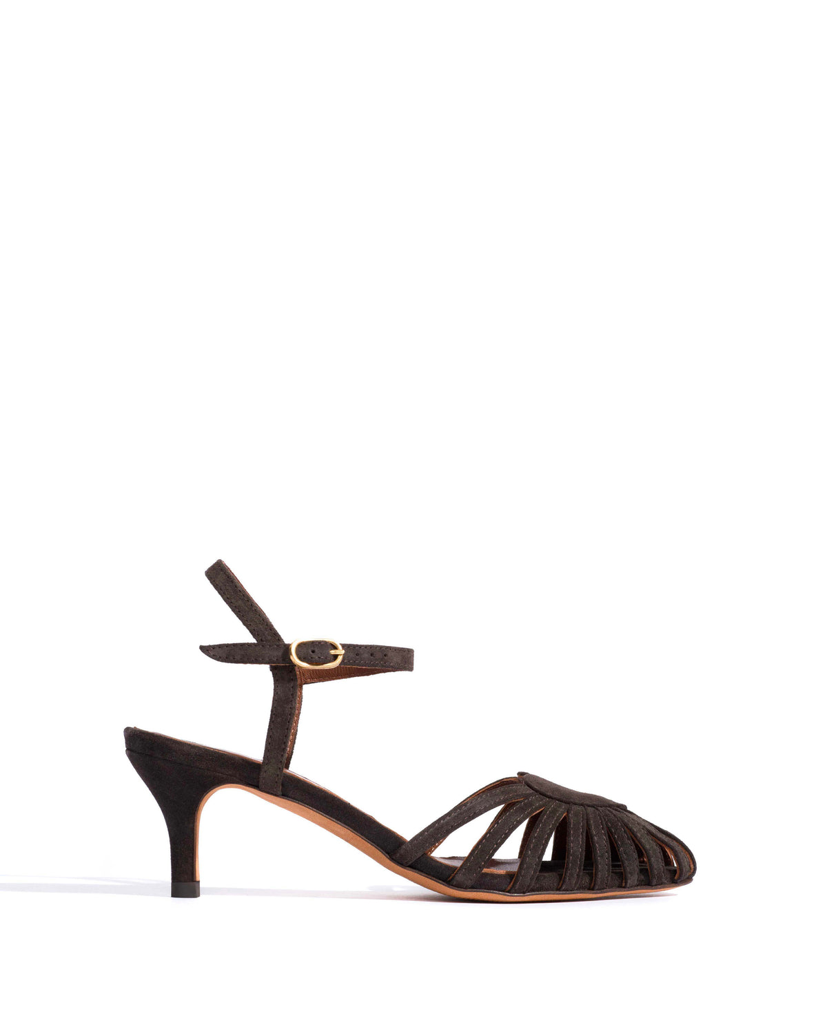 Keesha 55 Calf suede Espresso brown