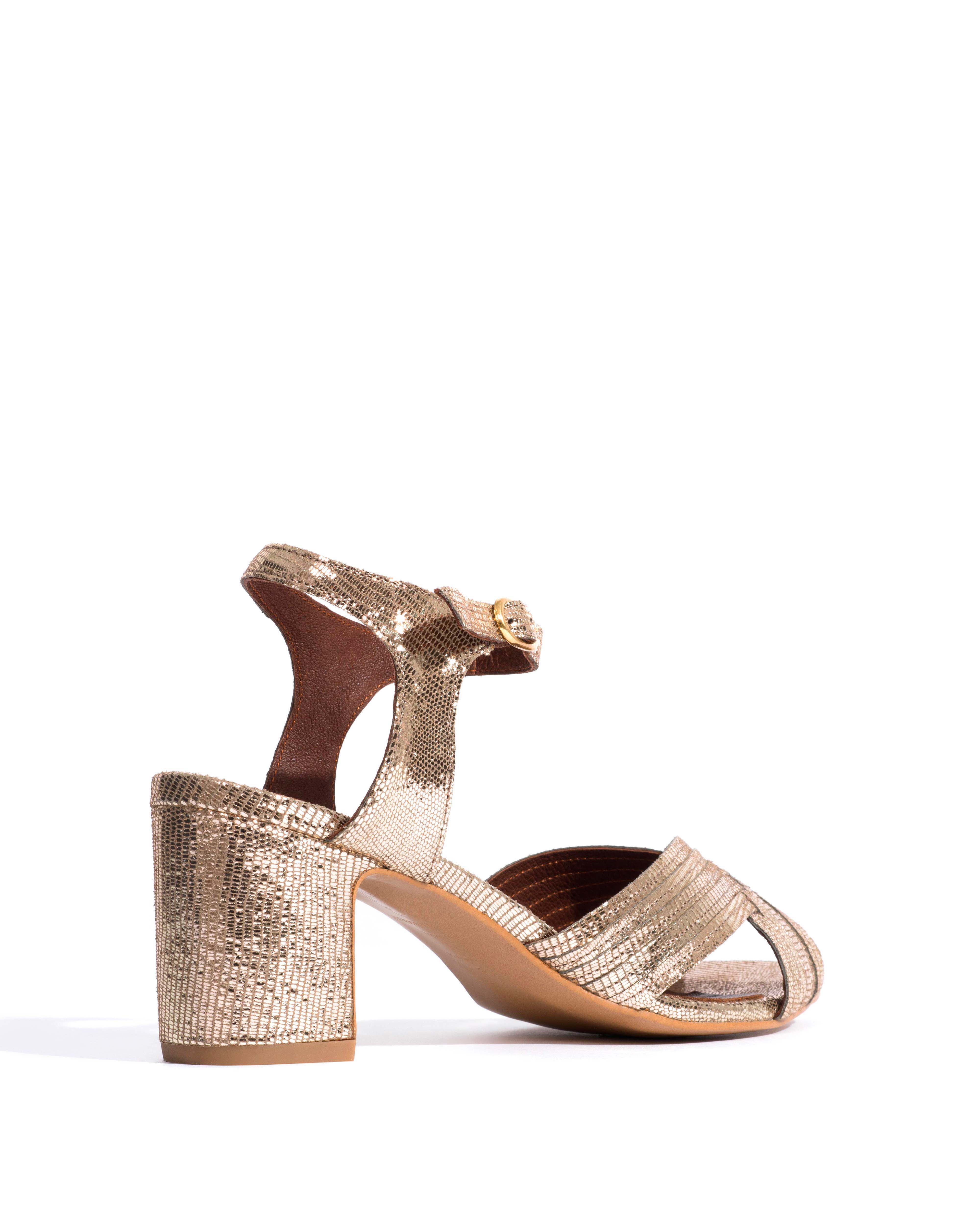 Niabi 50 Lizard metallic goat Vintage champagne