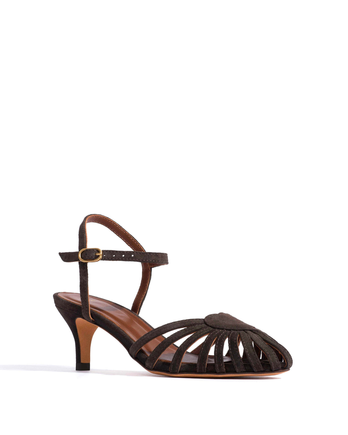 Keesha 55 Calf suede Espresso brown