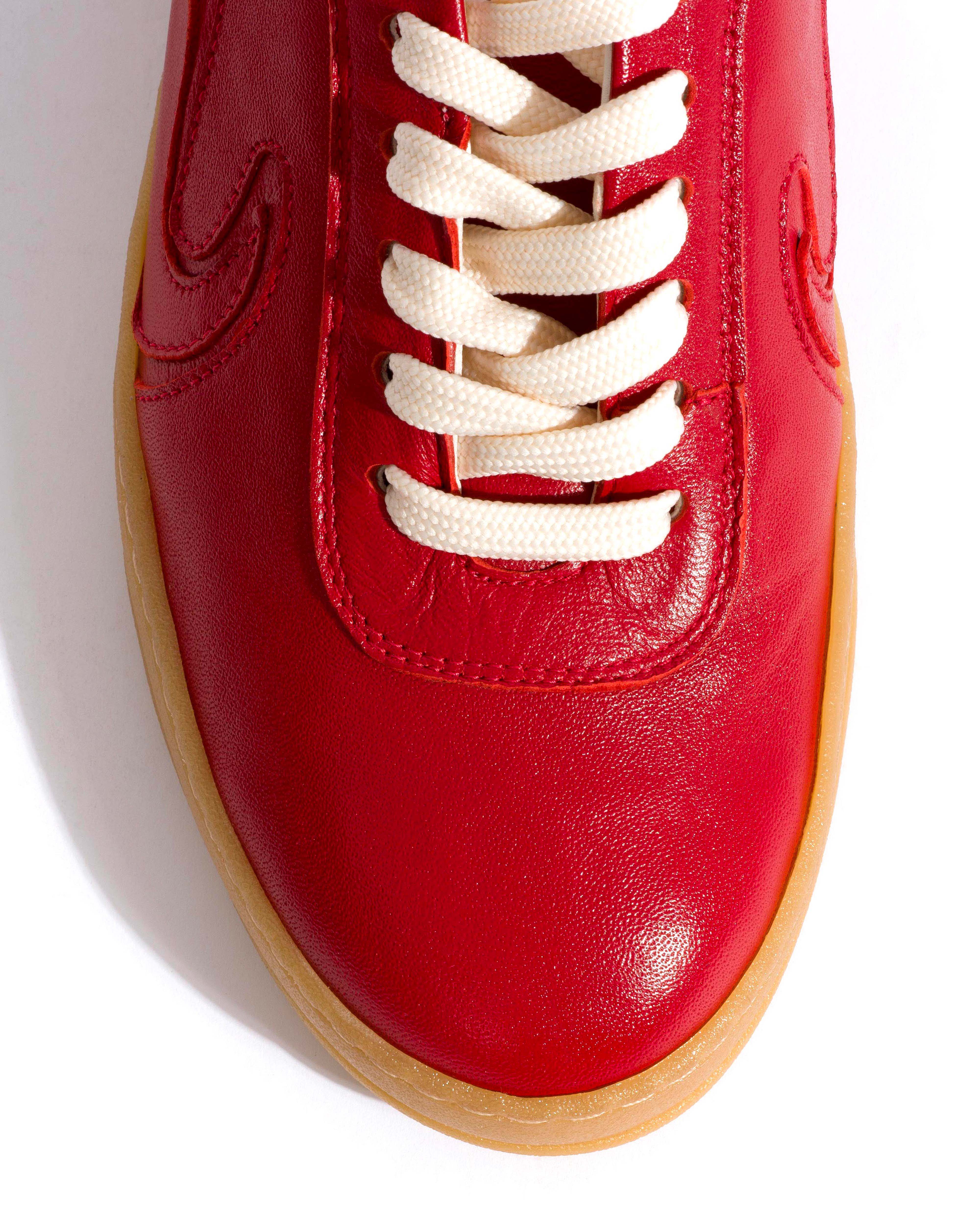 Blaire Shiny lamb Ruby red