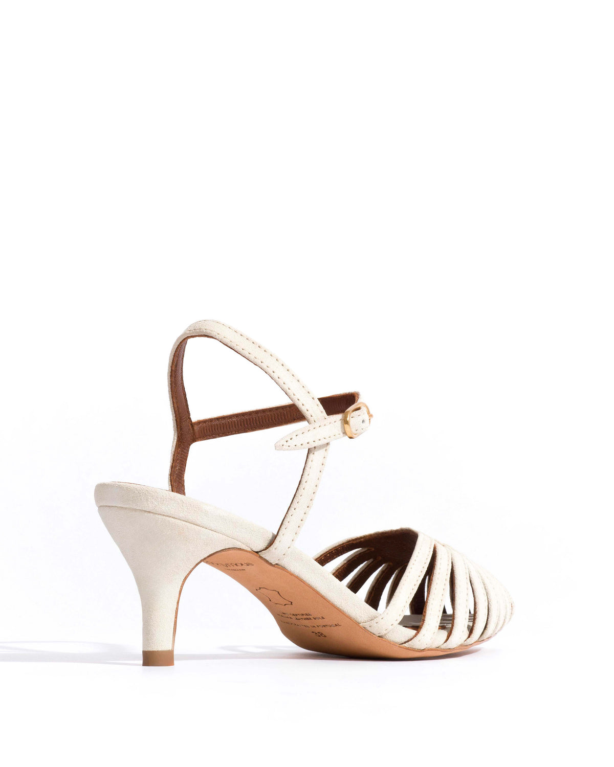 Keesha 55 Calf suede Antique white