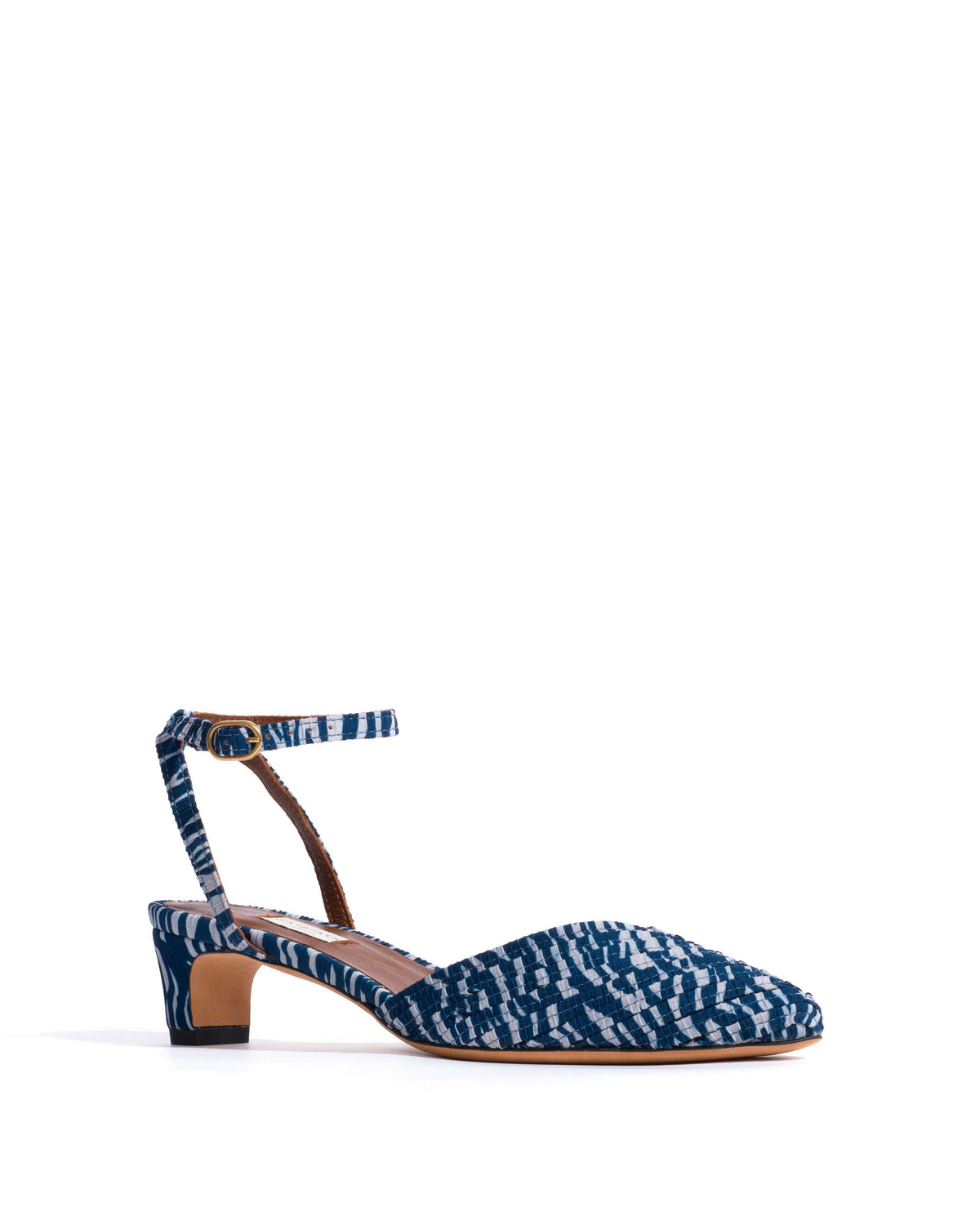 Givia 40 Pleated zebra Blue shades
