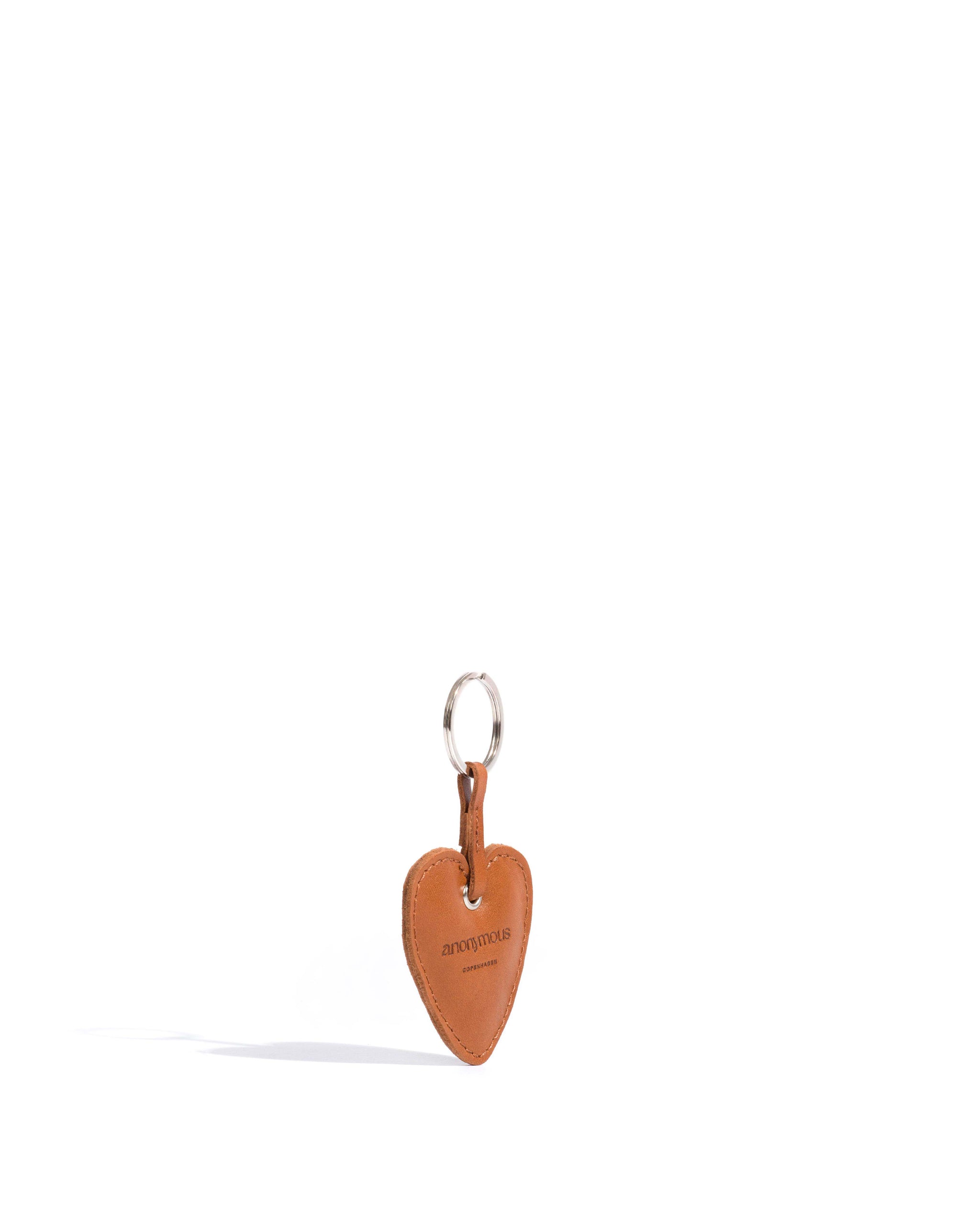 Heart keyring Soft calf Camel - Anonymous Copenhagen Small Leather Goods