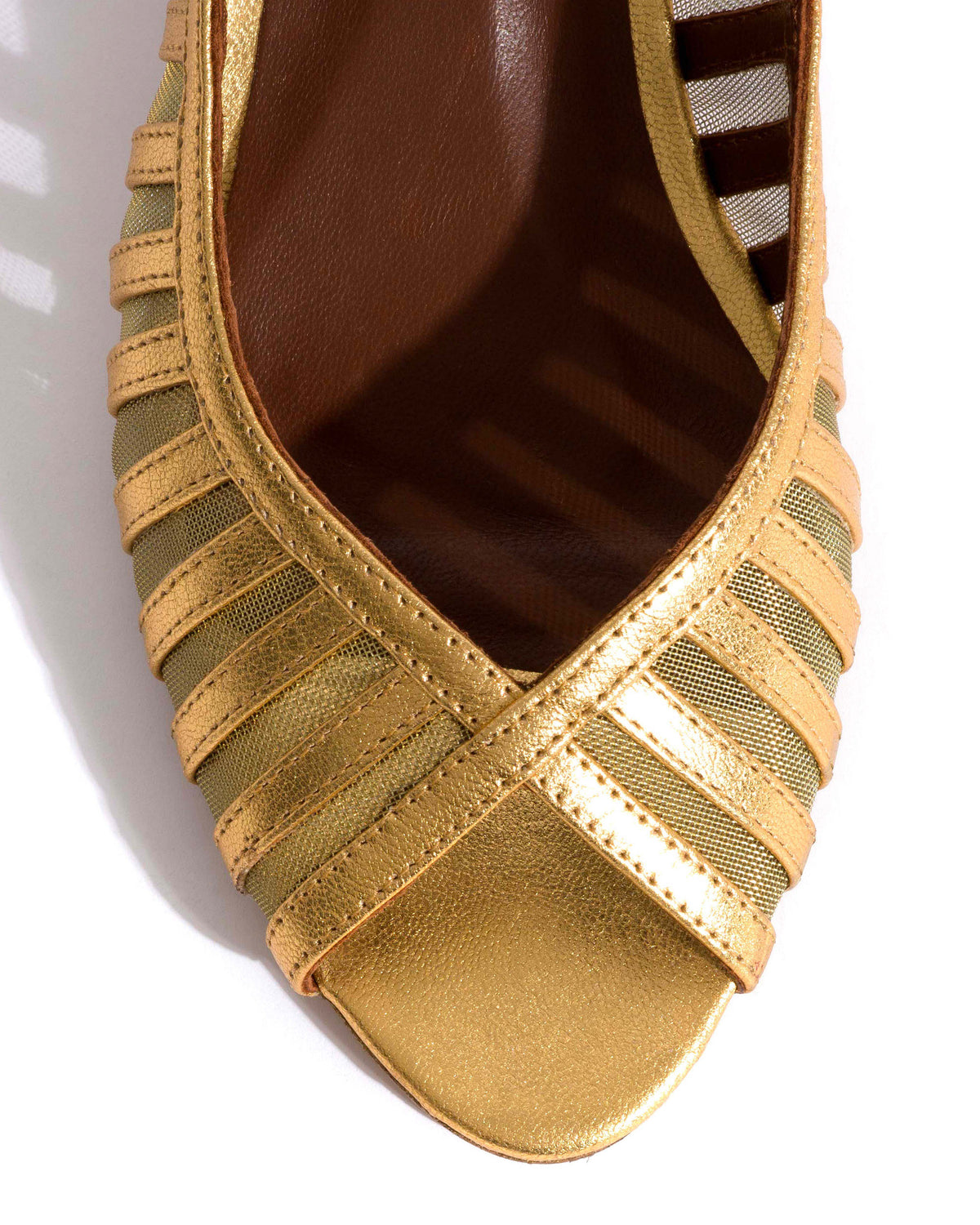 Carminho 40 mesh Metallic goat & mesh Gold