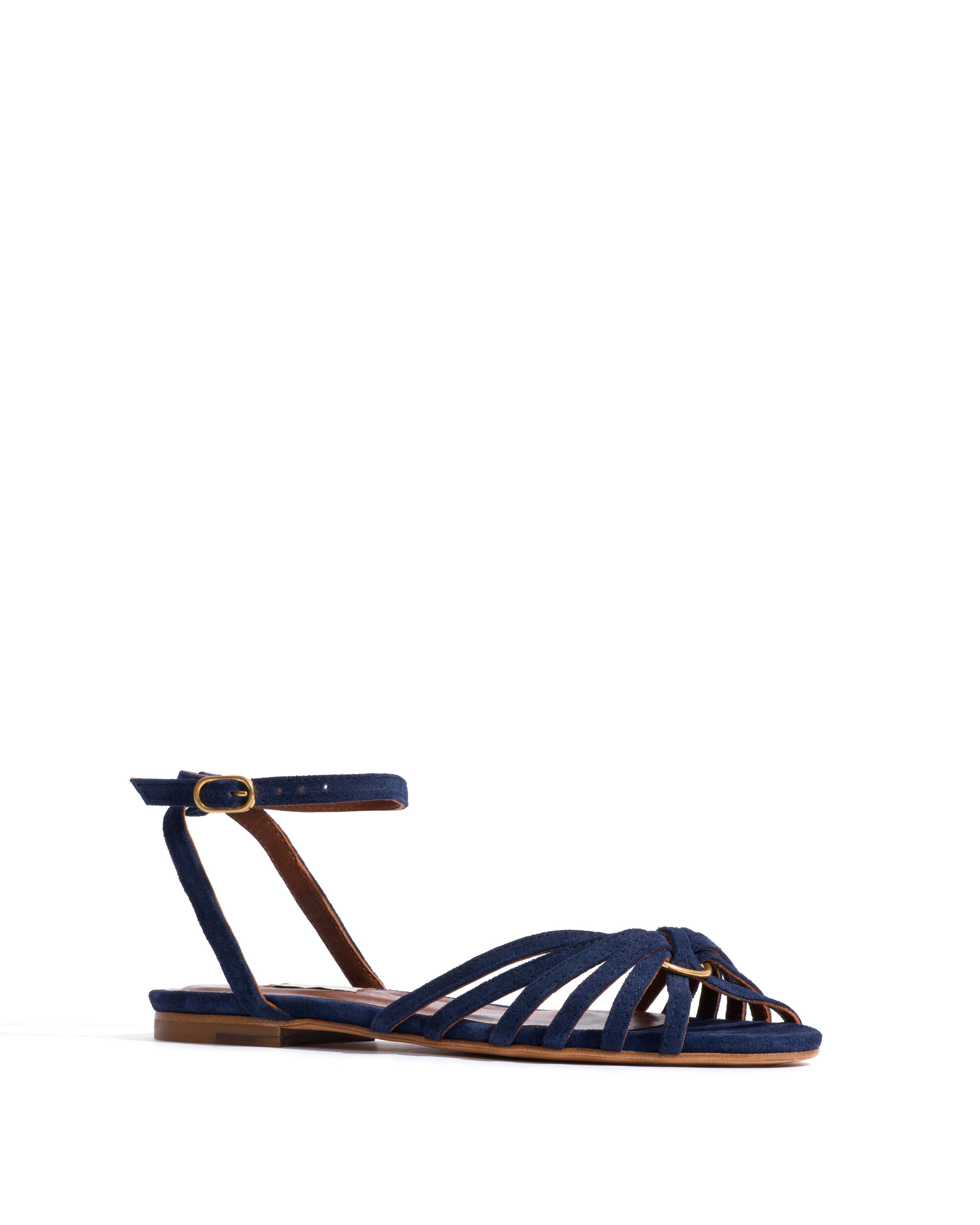 Lopes 10 Calf suede Ink blue