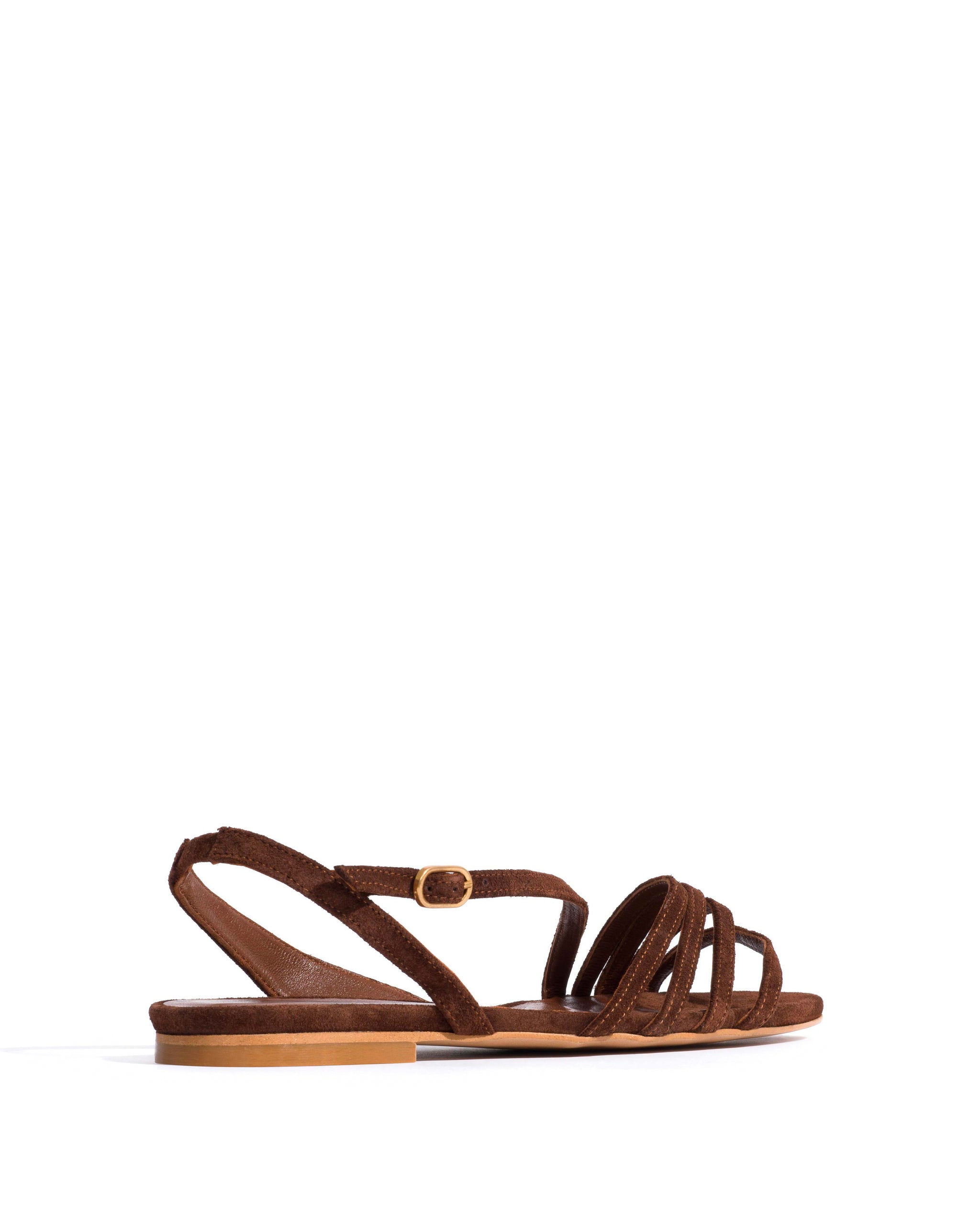 Naia 10 Calf suede Chocolate - Anonymous Copenhagen Flat sandals
