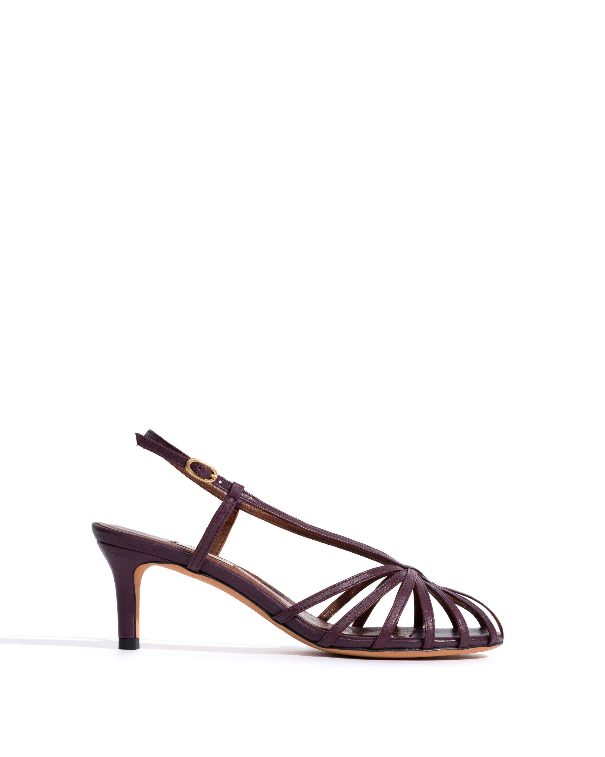 Candace 55 Shiny lamb Fig purple - Anonymous Copenhagen Heels
