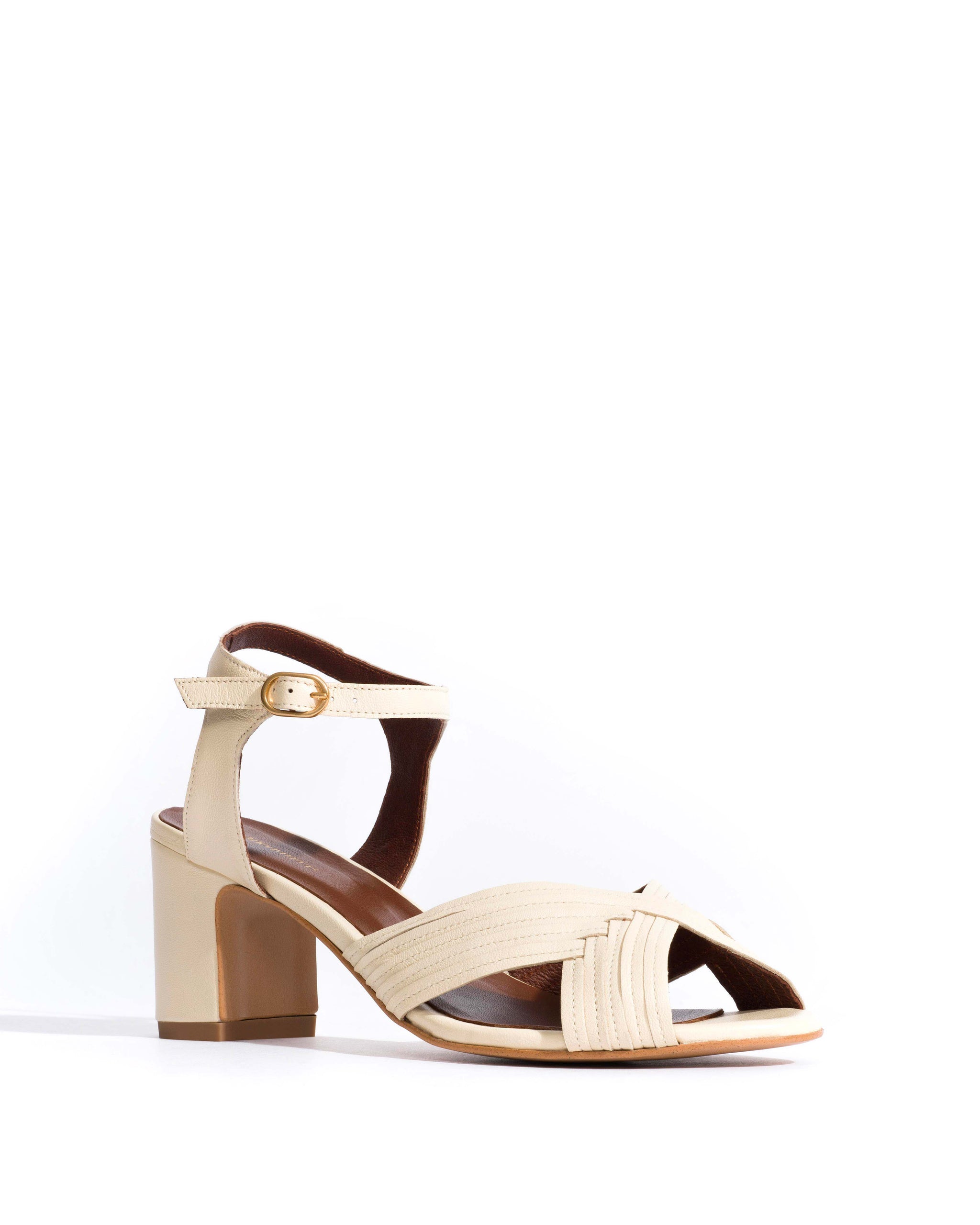 Niabi 50 Shiny lamb White sand - Anonymous Copenhagen Heels