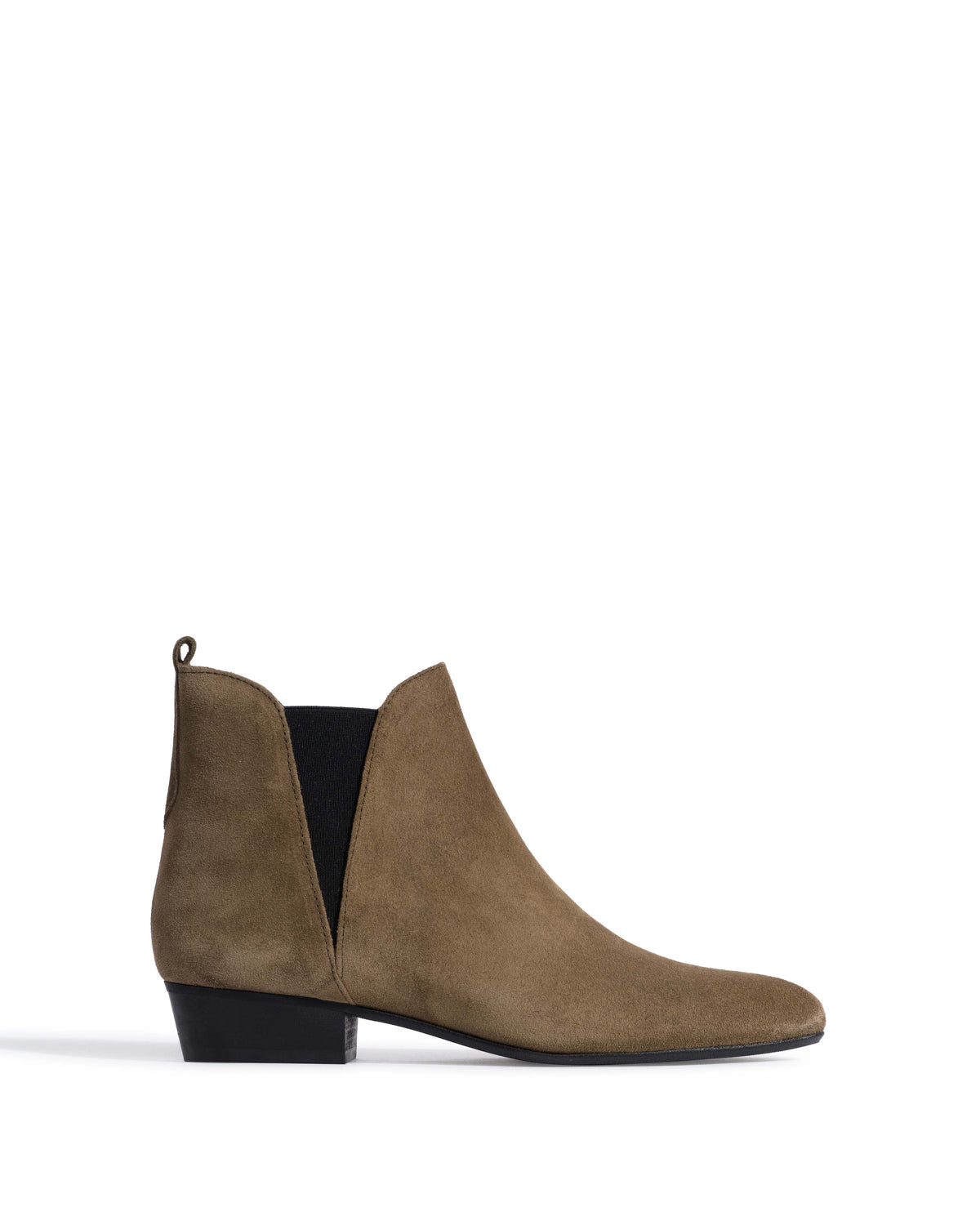 Rita Calf suede Dried olive