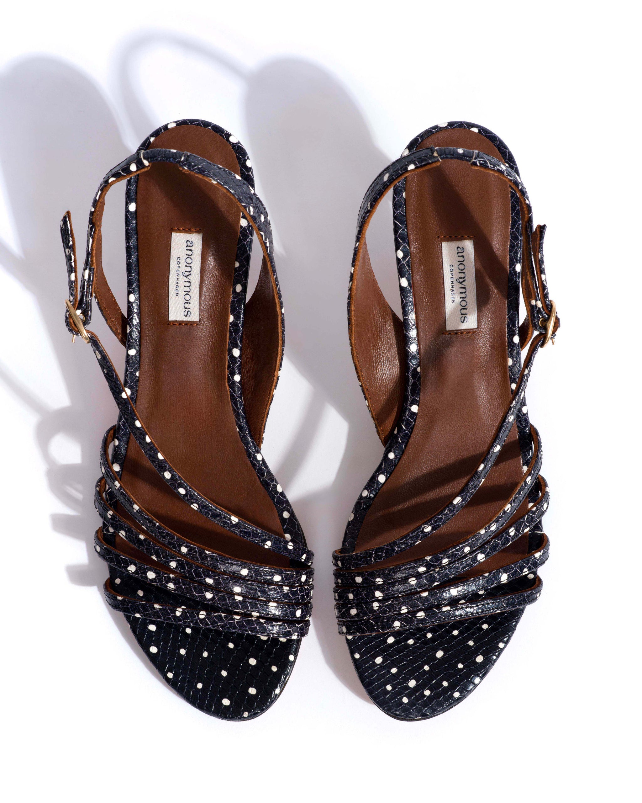 Naia 55 Spotted snake calf Midnight blue