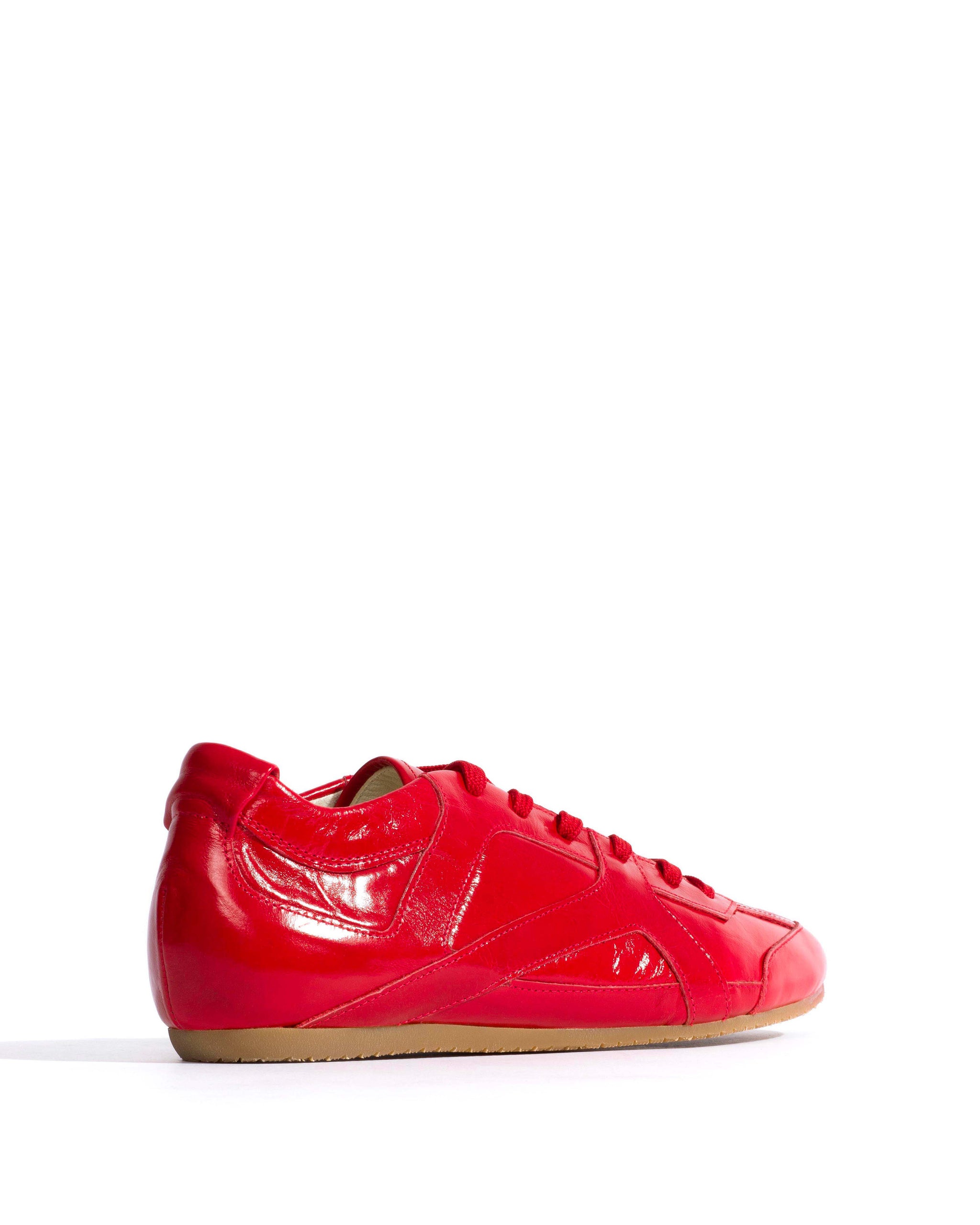 Sneakerina Crinkled polished goat Scarlet - Anonymous Copenhagen Sneakers