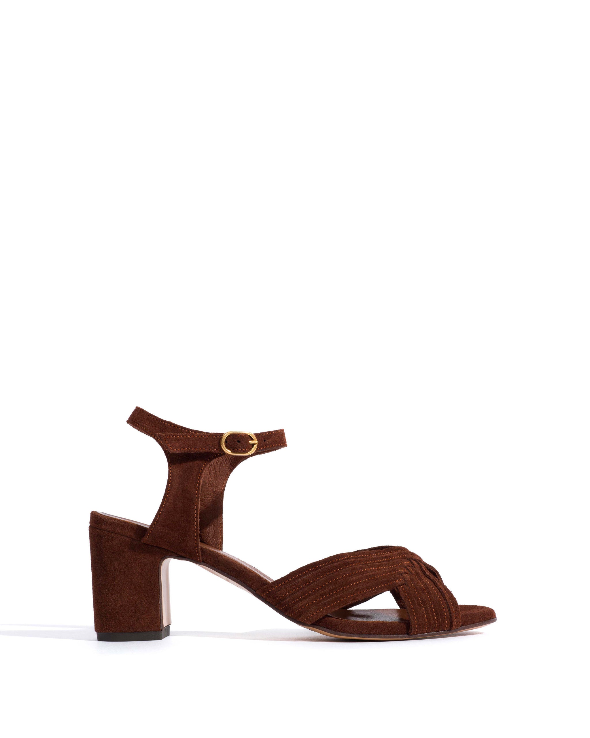 Niabi 50 Calf suede Chocolate - Anonymous Copenhagen Heels