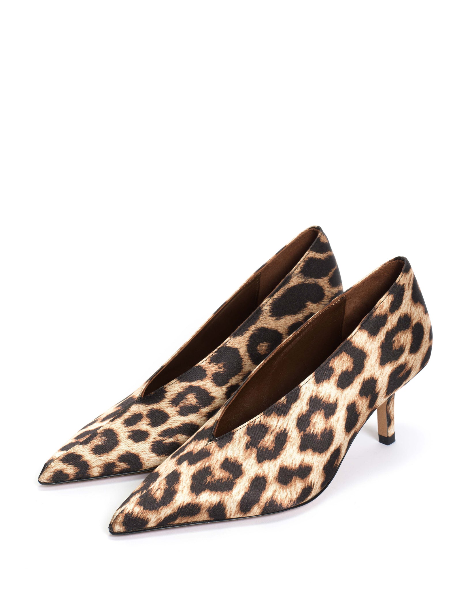 Phia 55 pin Satin print Leopard - Anonymous Copenhagen