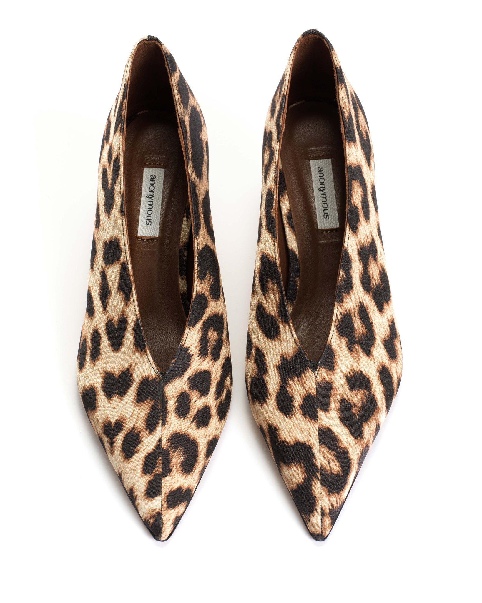 Phia 55 pin Satin print Leopard - Anonymous Copenhagen