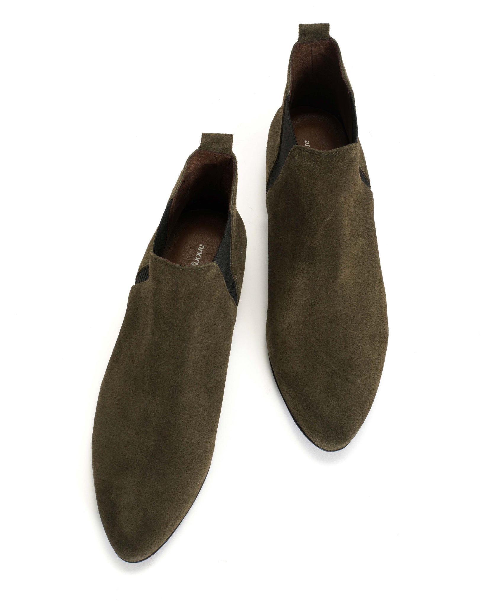 Rita Calf suede Moss green - Anonymous Copenhagen