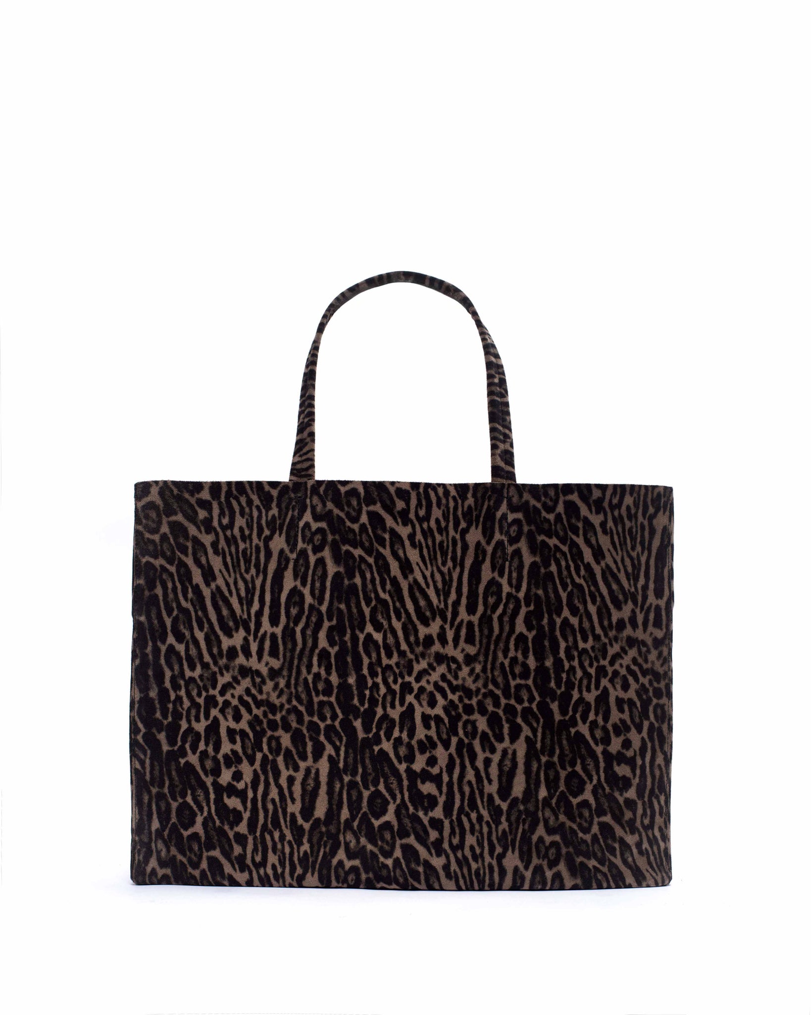 Ruba shopper Calf suede print Snow leopard - Anonymous Copenhagen