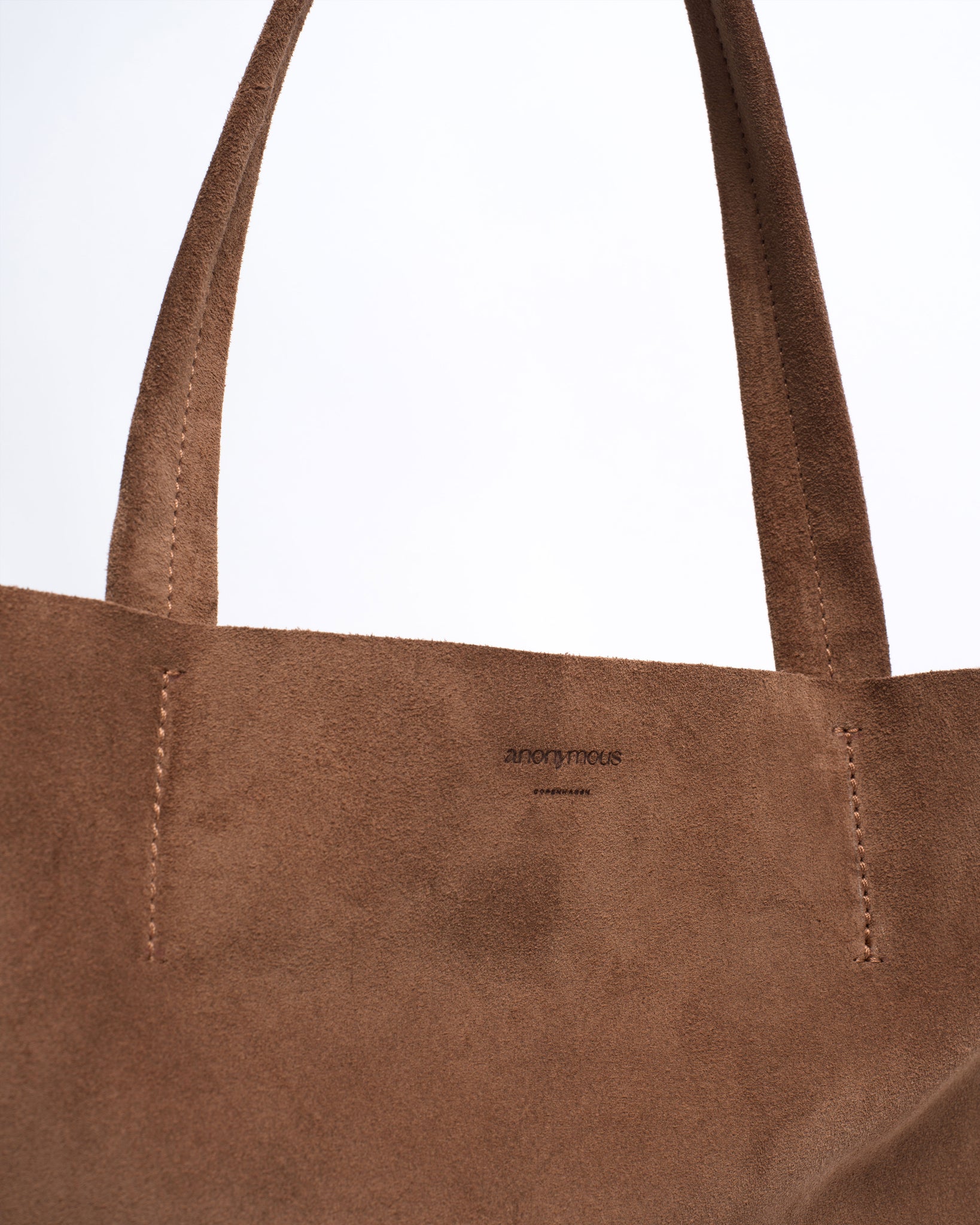 Ruba shopper Calf suede Coconut - Anonymous Copenhagen