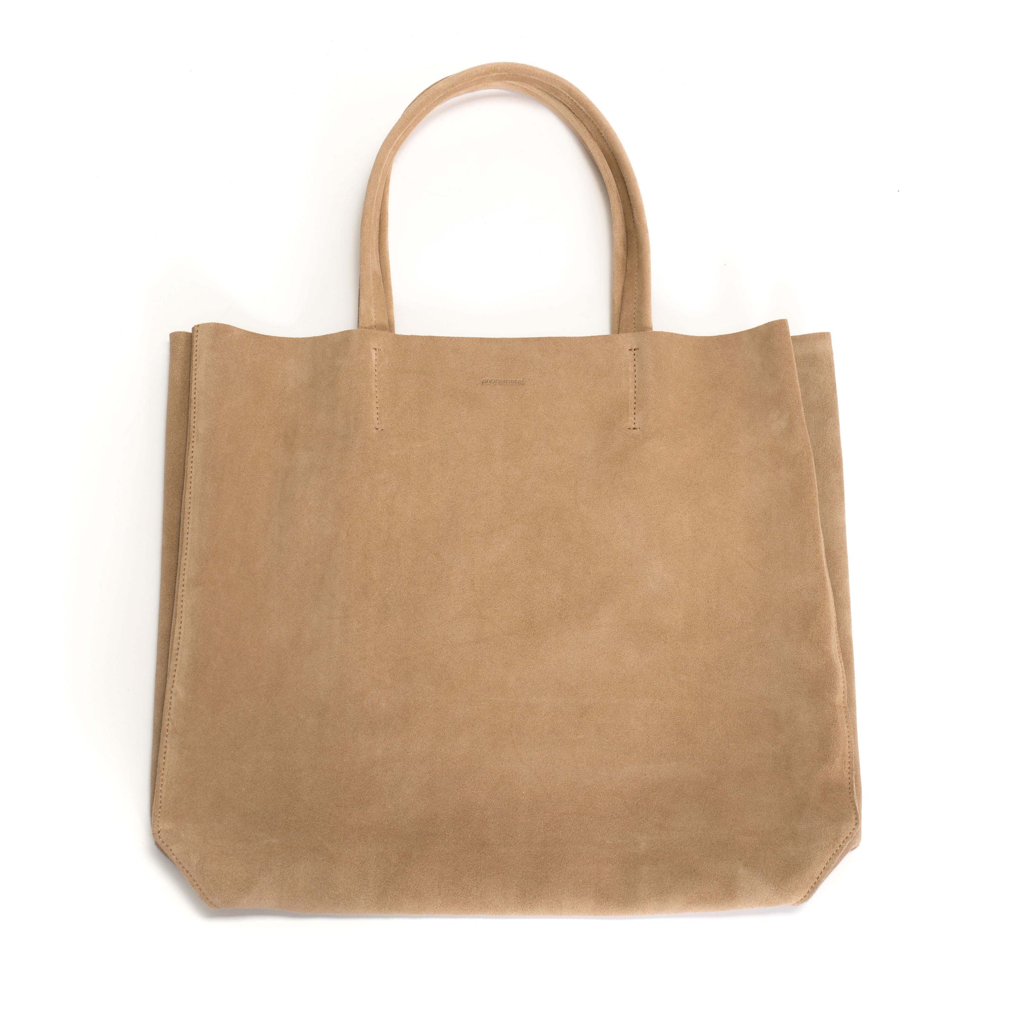 Ruba shopper Calf suede Desert sand - Anonymous Copenhagen