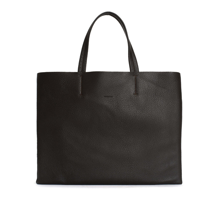anonymous copenhagen Ruba shopper Grained chevre goat Coffee brown