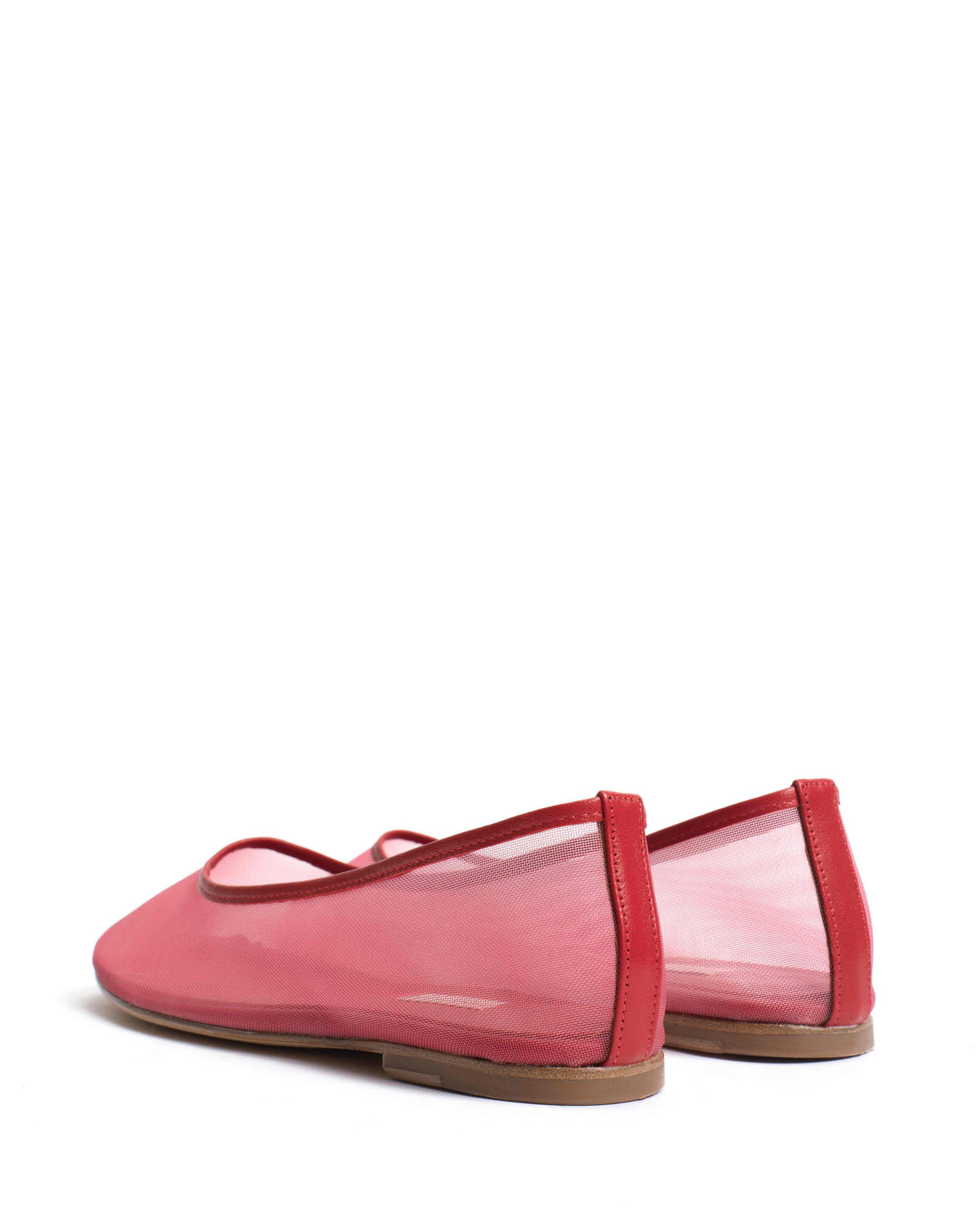 Sacha mesh Shiny lamb & mesh Ruby red