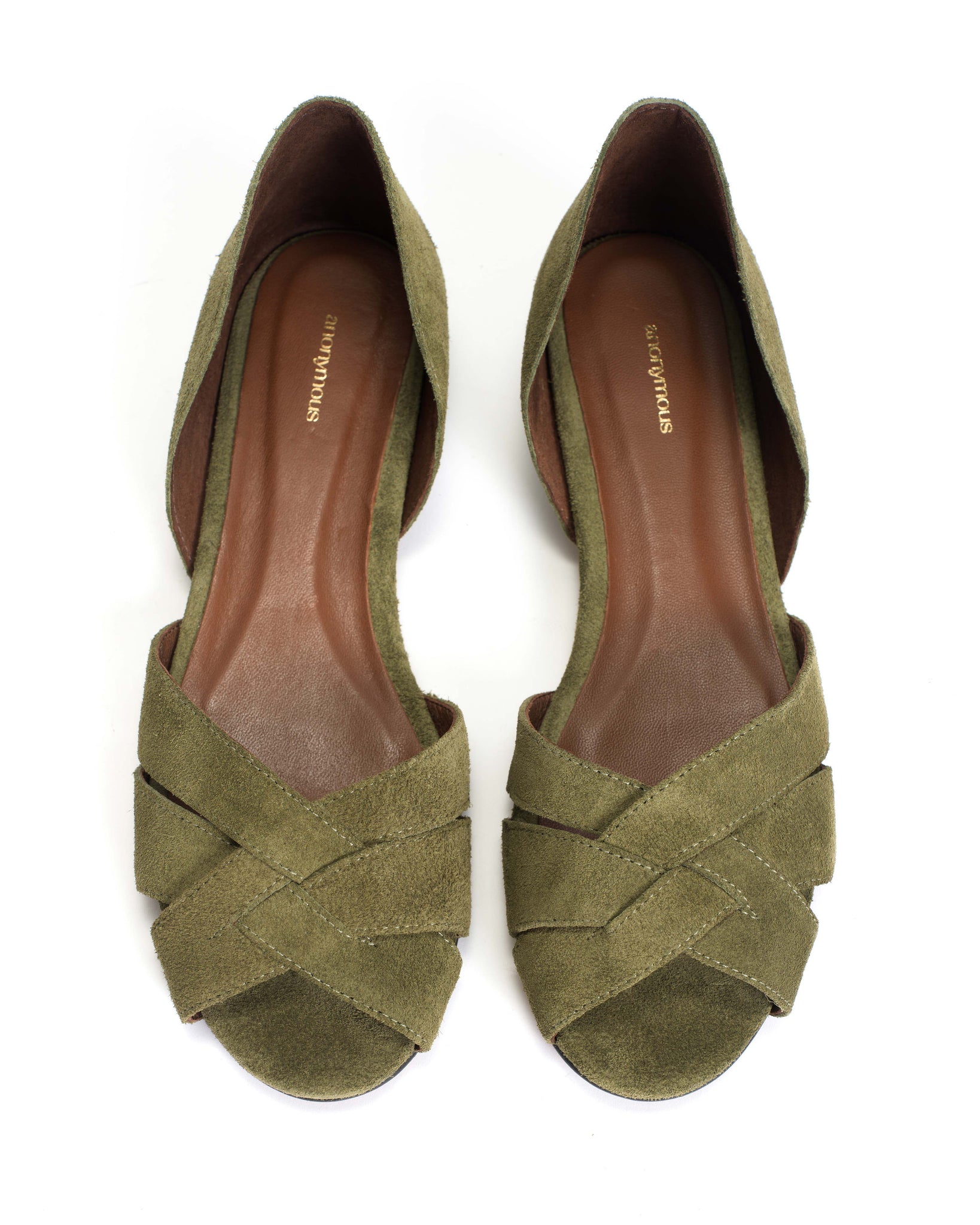 Sanni 20 Calf suede Olive green - Anonymous Copenhagen