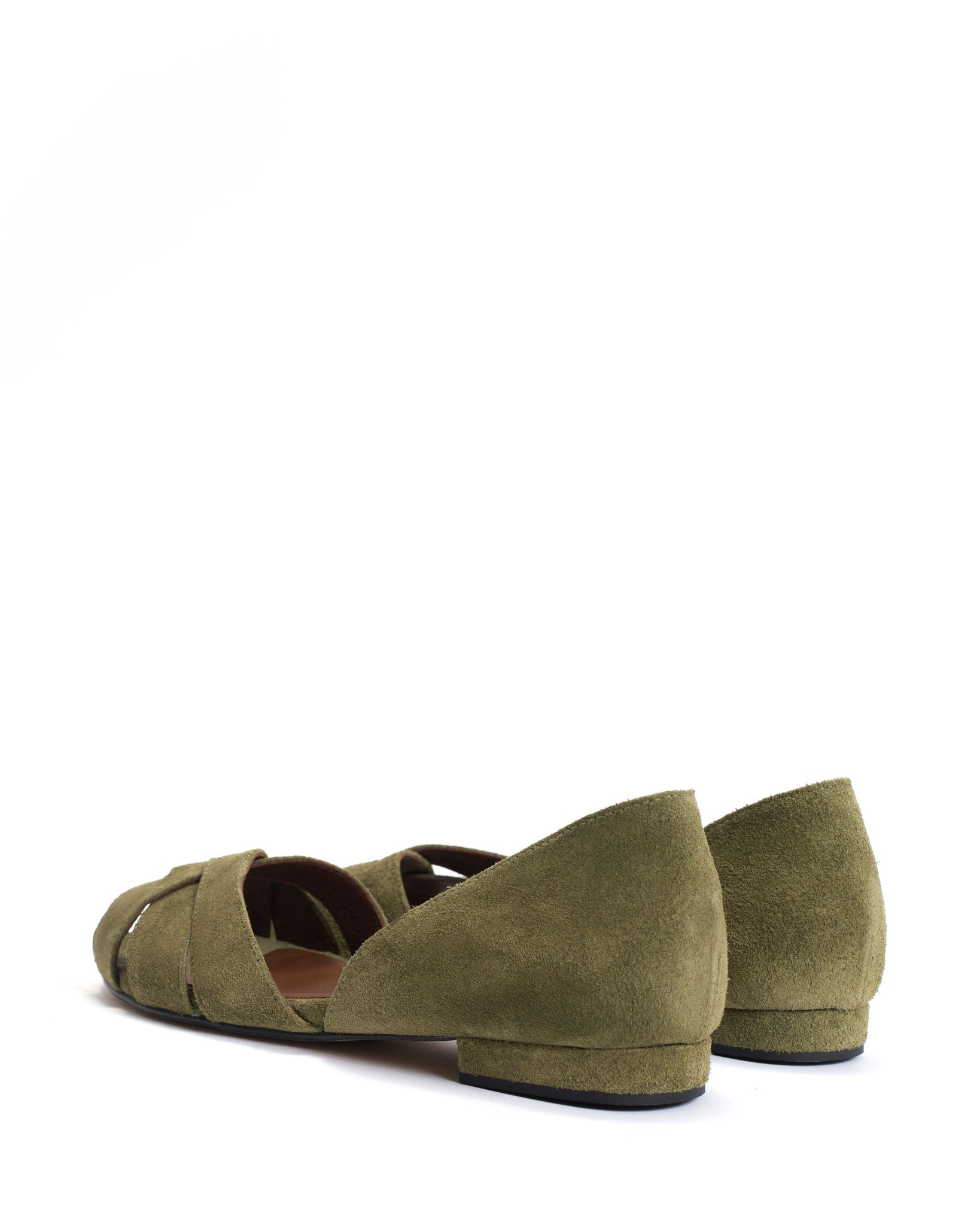 Sanni 20 Calf suede Olive green - Anonymous Copenhagen