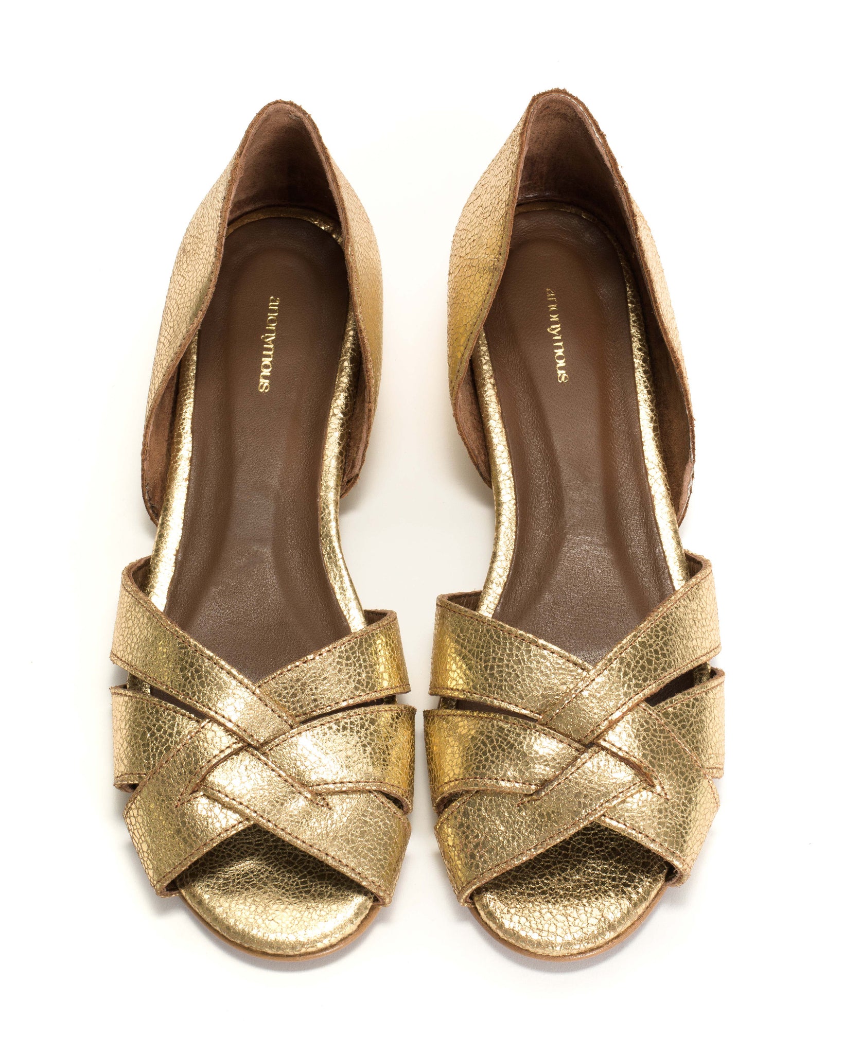Sanni 20 Crackle Metallic Gold - Anonymous Copenhagen