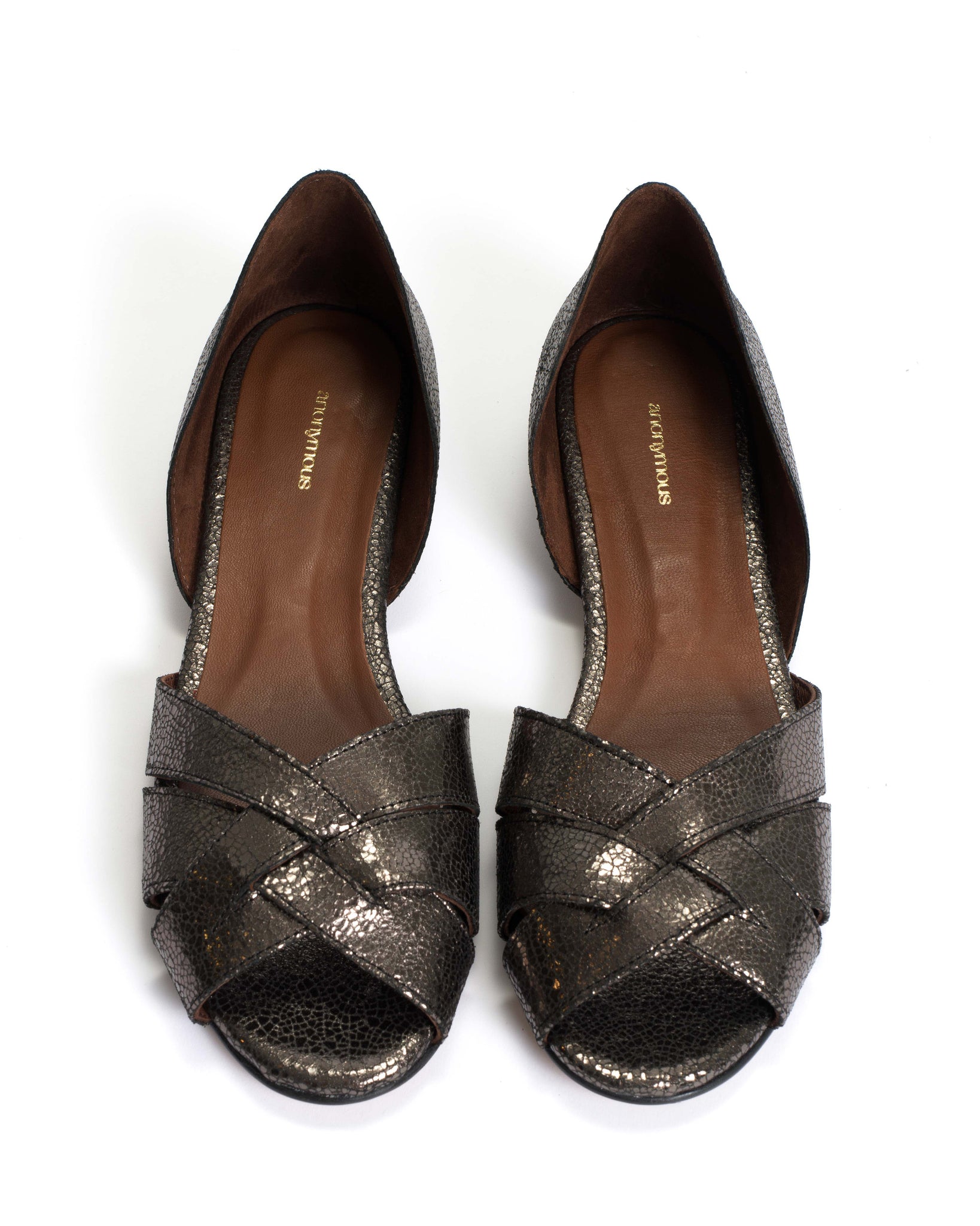 Sanni 20 Crackled metallic goat Platinum - Anonymous Copenhagen