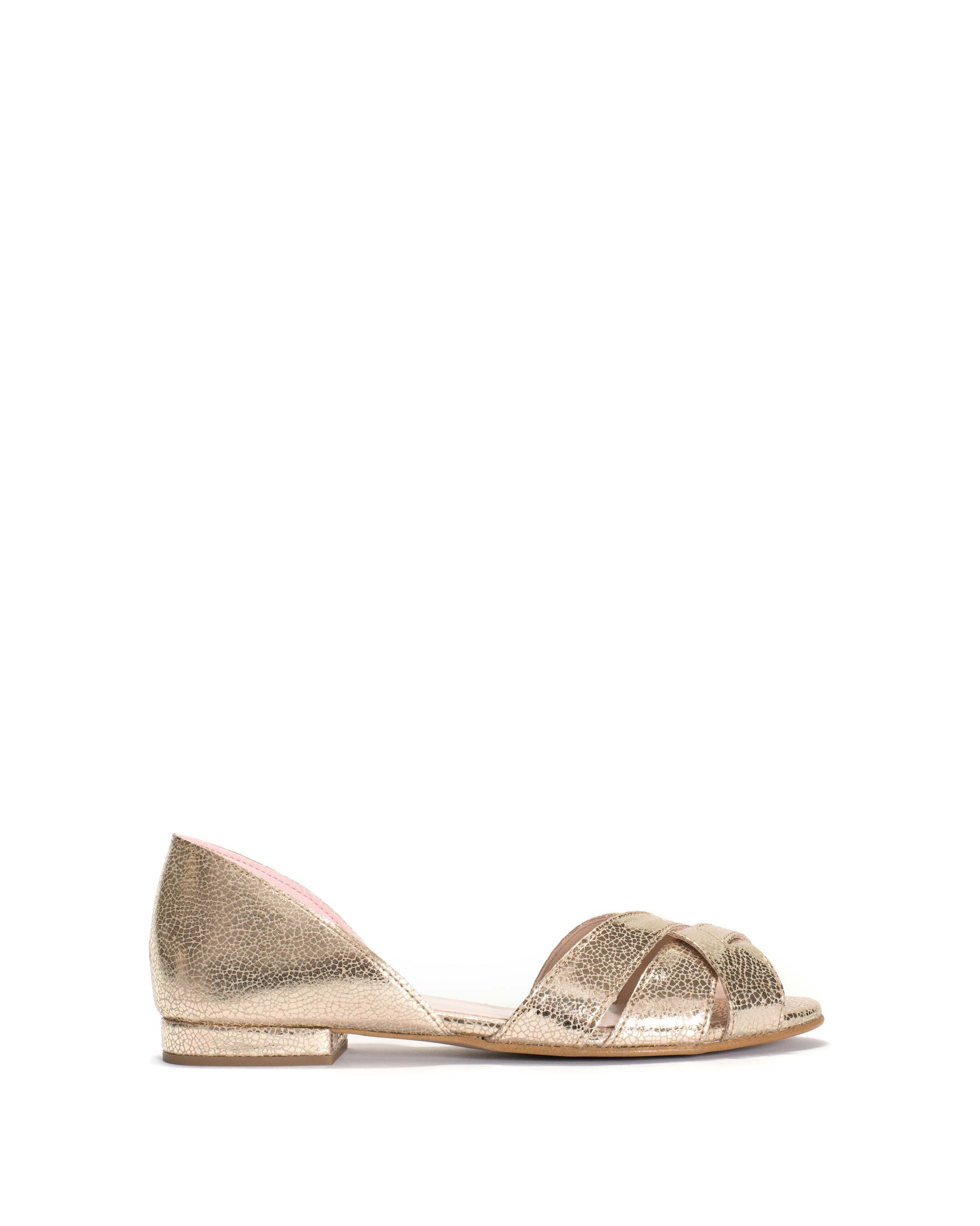 Sanni 20 Crackled metallic vegan Champagne - Anonymous Copenhagen