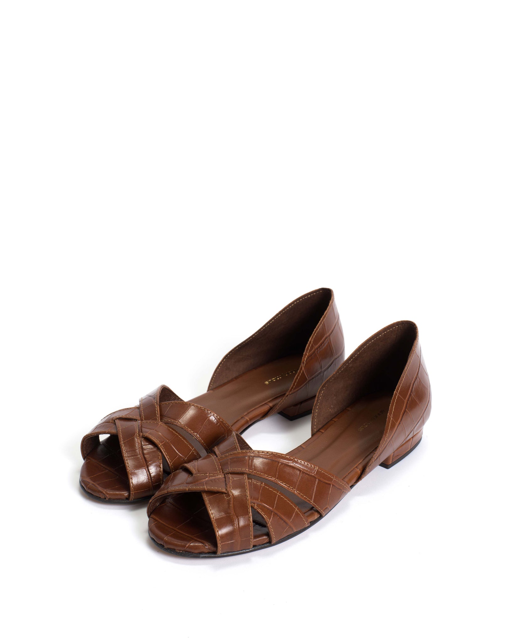 Sanni 20 Croco calf Chocolate - Anonymous Copenhagen