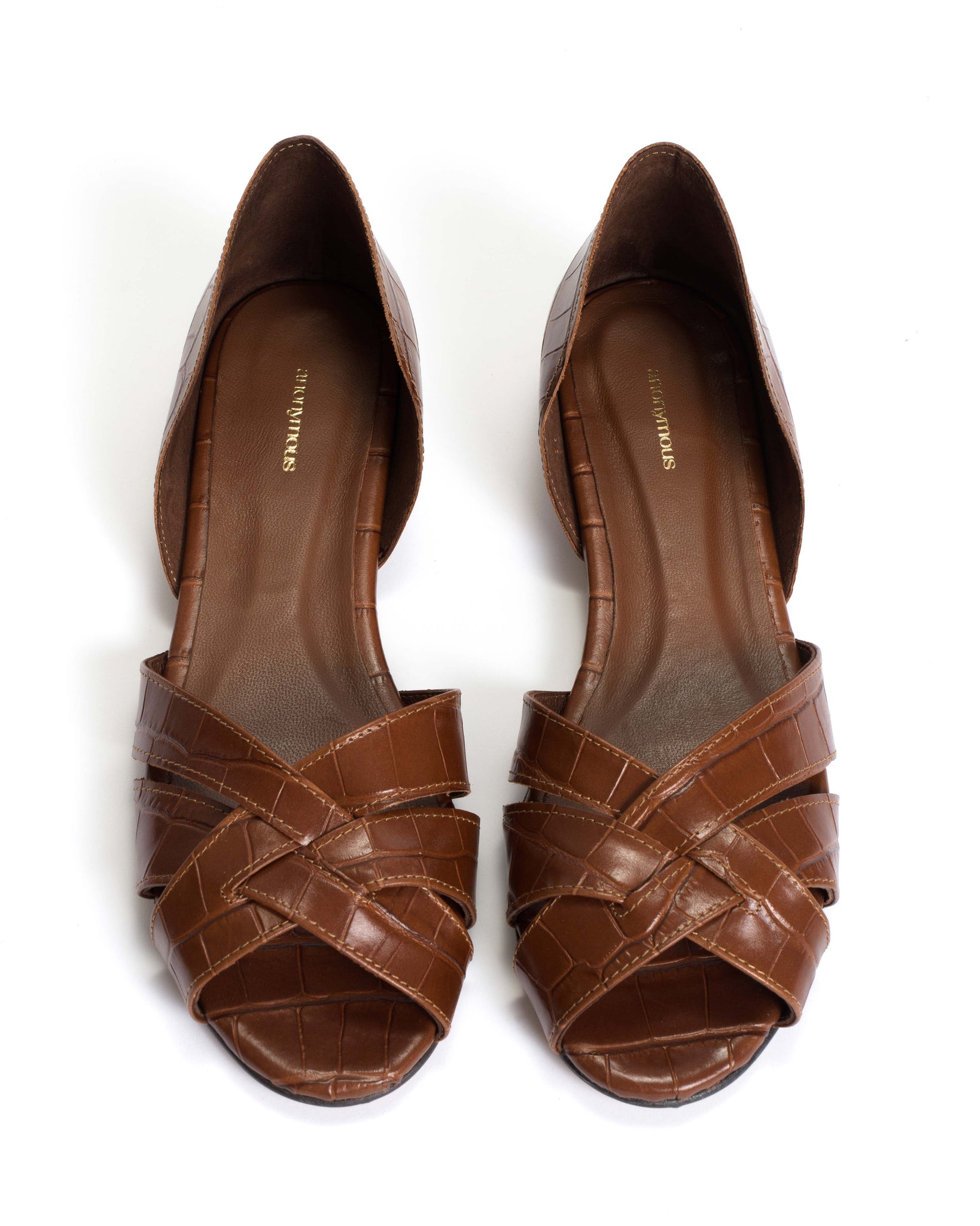 Sanni 20 Croco calf Chocolate - Anonymous Copenhagen