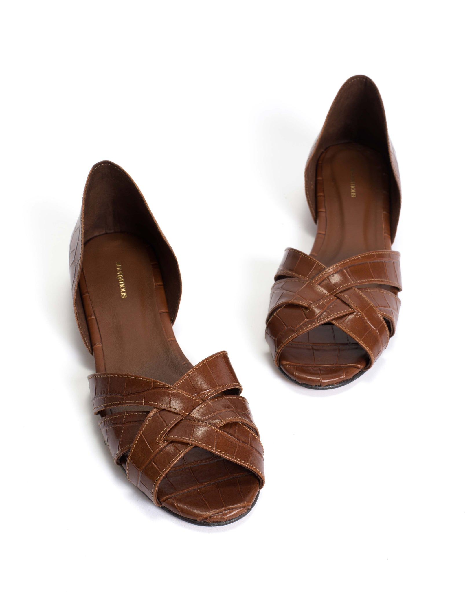 Sanni 20 Croco calf Chocolate - Anonymous Copenhagen