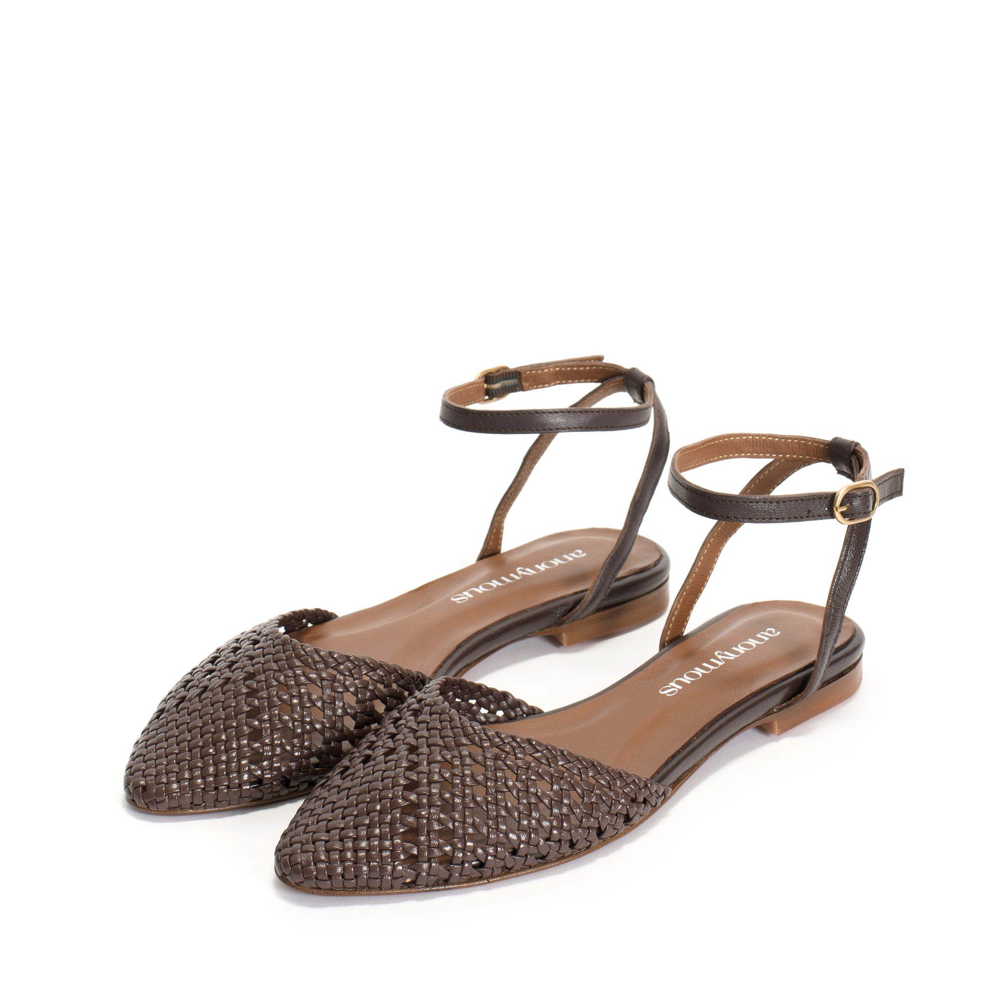 Senara 10 Hand-braided leather Coffee brown - Anonymous Copenhagen
