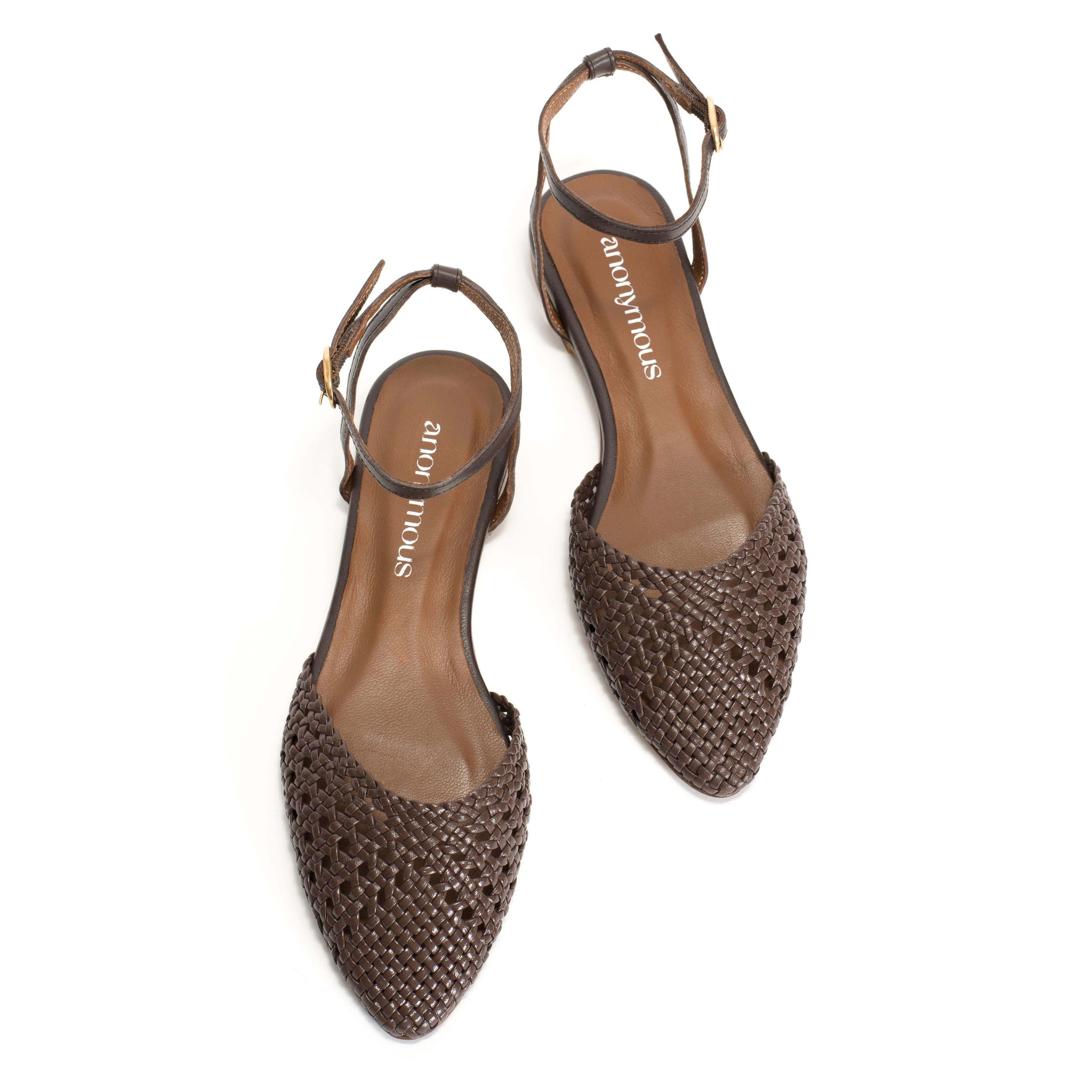 Senara 10 Hand-braided leather Coffee brown - Anonymous Copenhagen