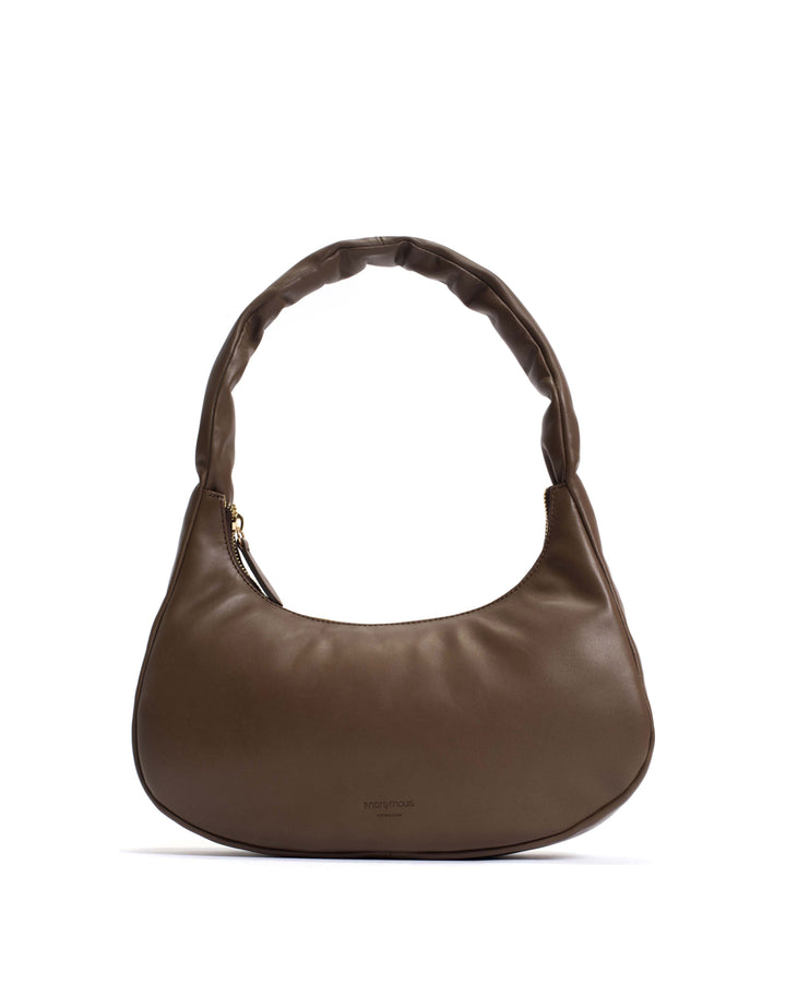 anonymous copenhagen Shane grand pillow bag Soft calf Dark taupe